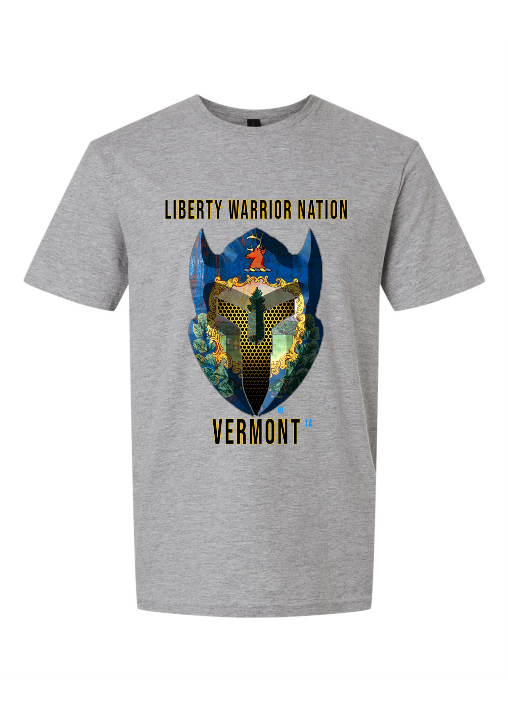 LWN Liberty Warrior Nation Vermont with Text Shirt