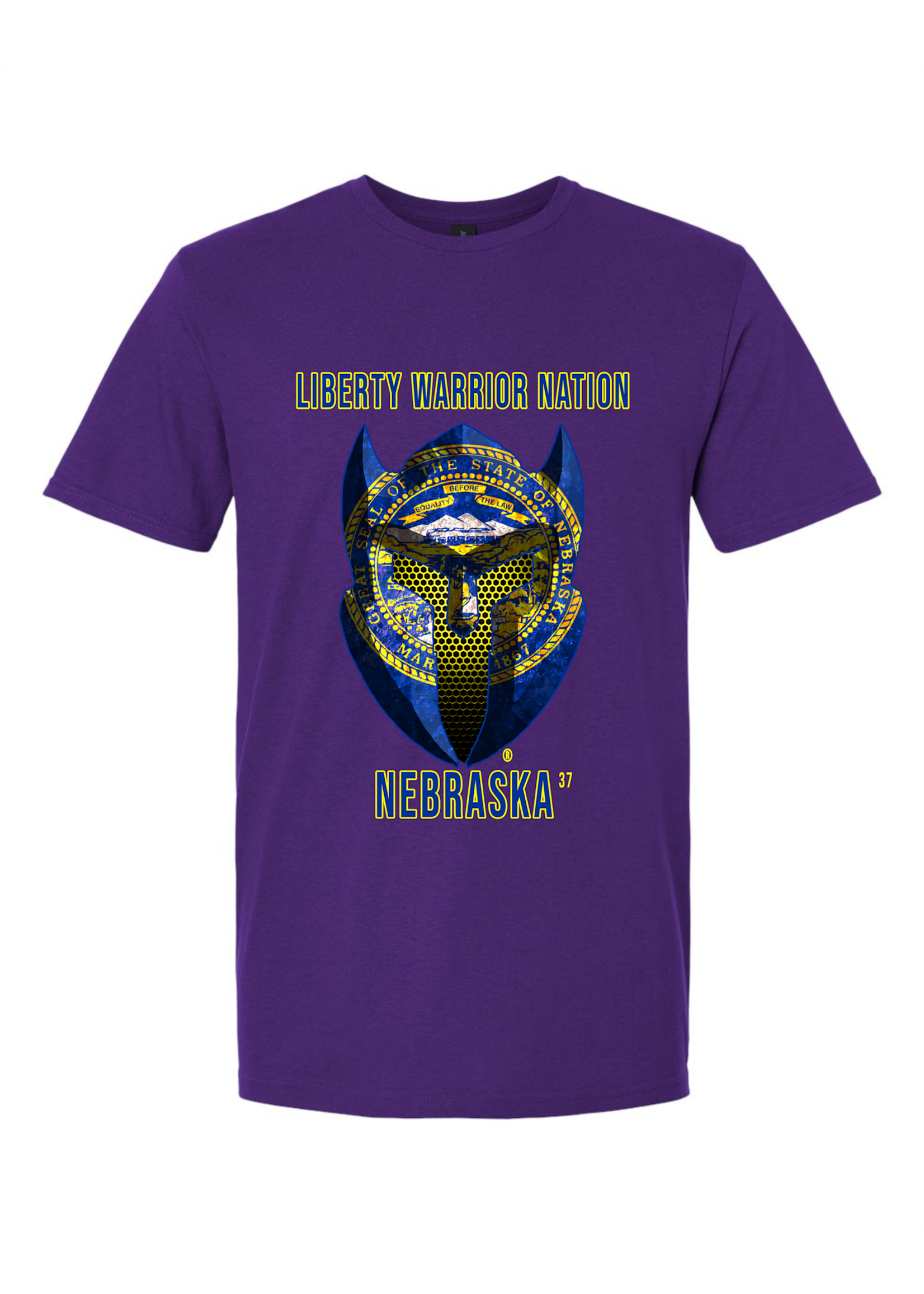 LWN Liberty Warrior Nation Nebraska with Text Shirt