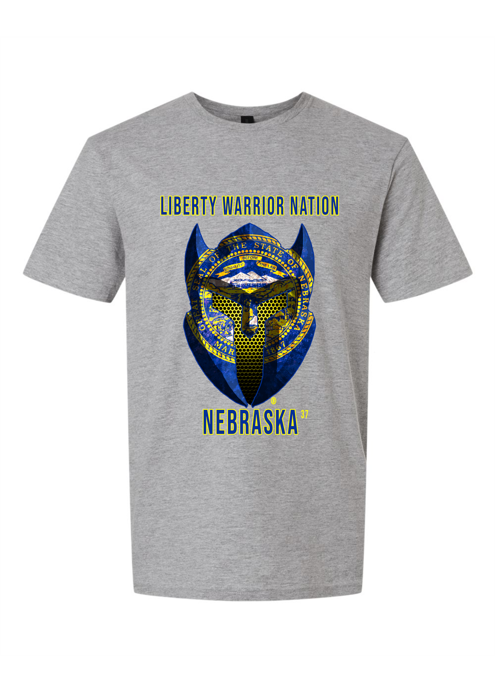 LWN Liberty Warrior Nation Nebraska with Text Shirt