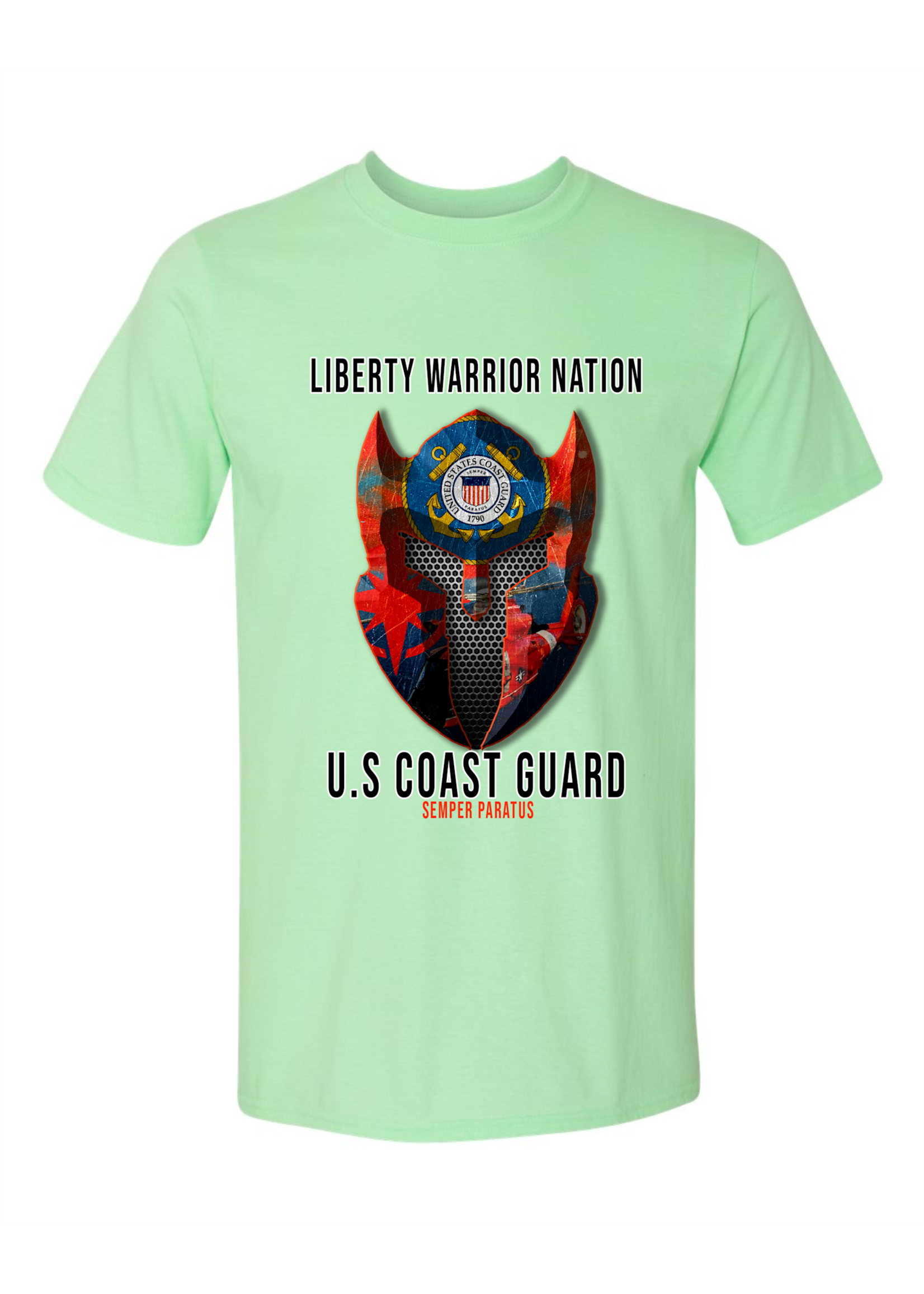 LWN Liberty Warrior Nation Coast Guard with Text Shirt