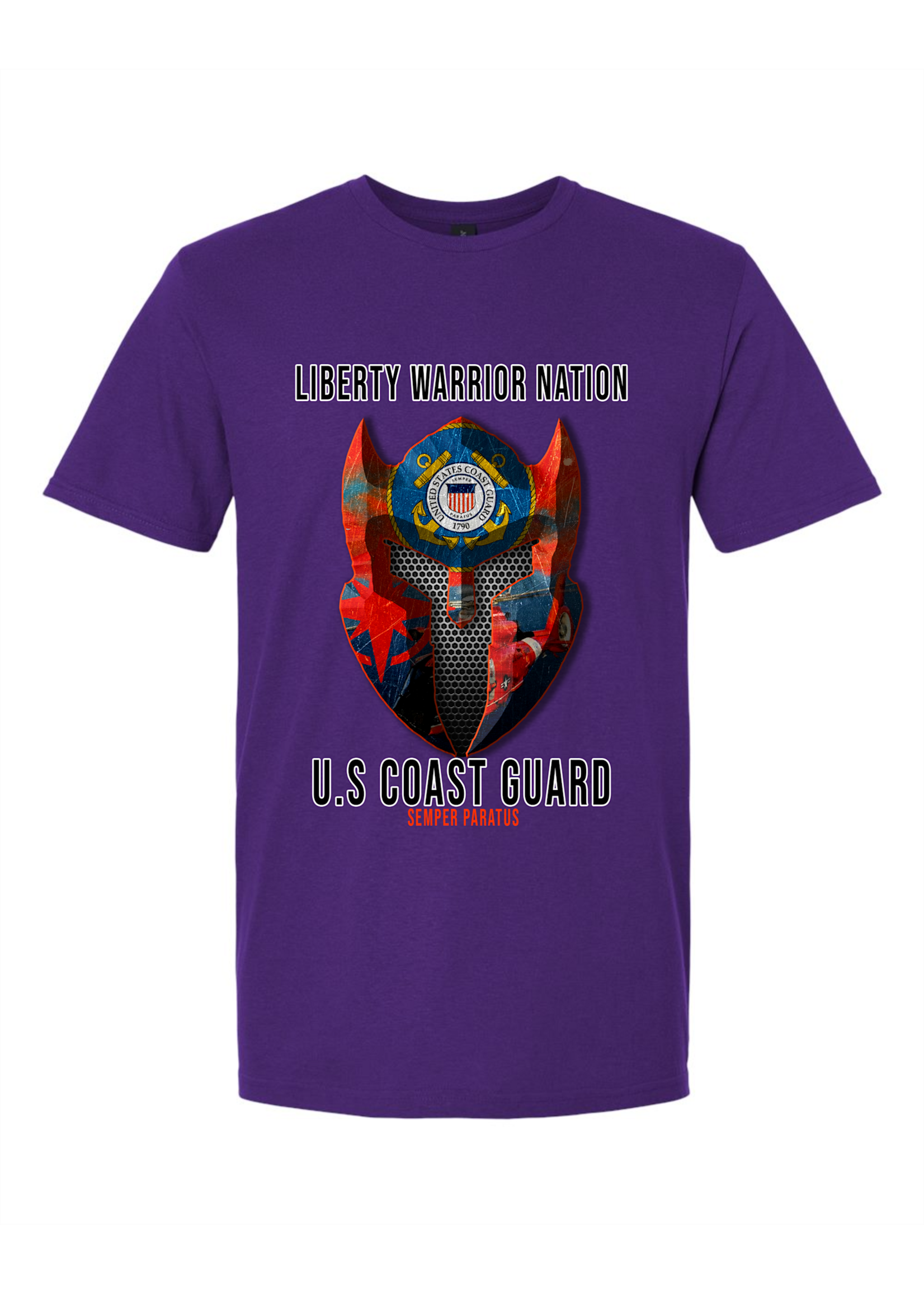 LWN Liberty Warrior Nation Coast Guard with Text Shirt