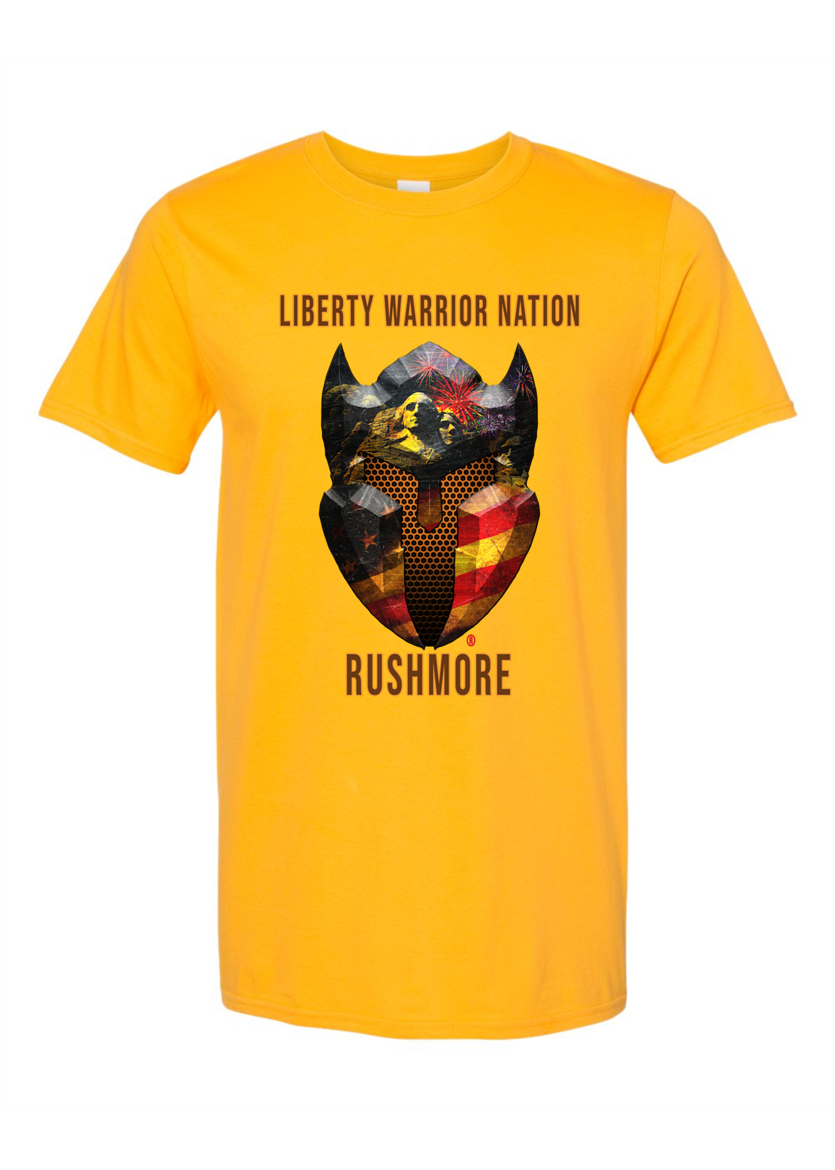 LWN Liberty Warrior Nation Rushmore with Text Shirt
