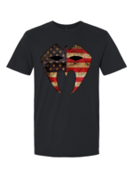 LWN Liberty Warrior Nation American Flag Mask Shirt
