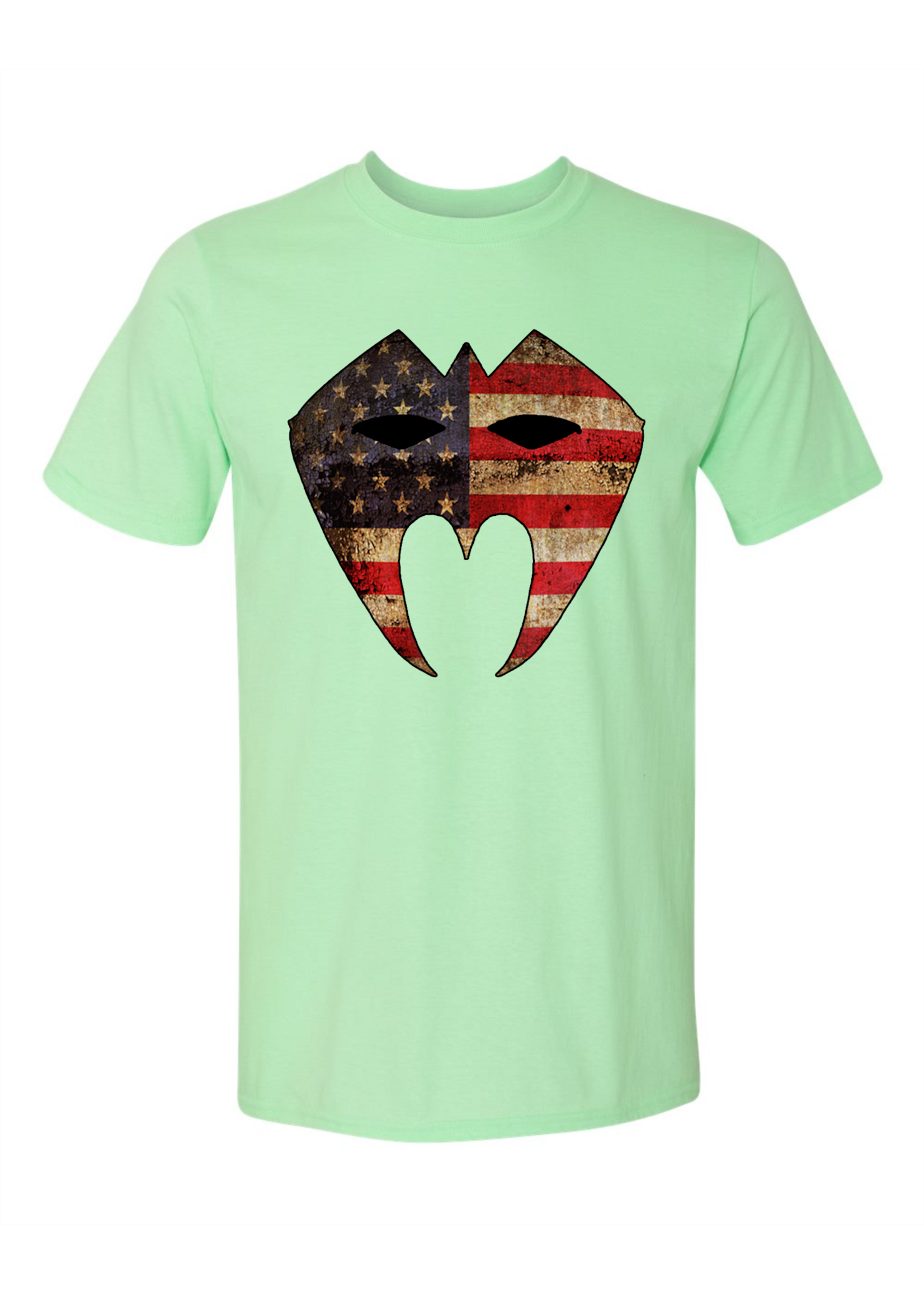 LWN Liberty Warrior Nation American Flag Mask Shirt