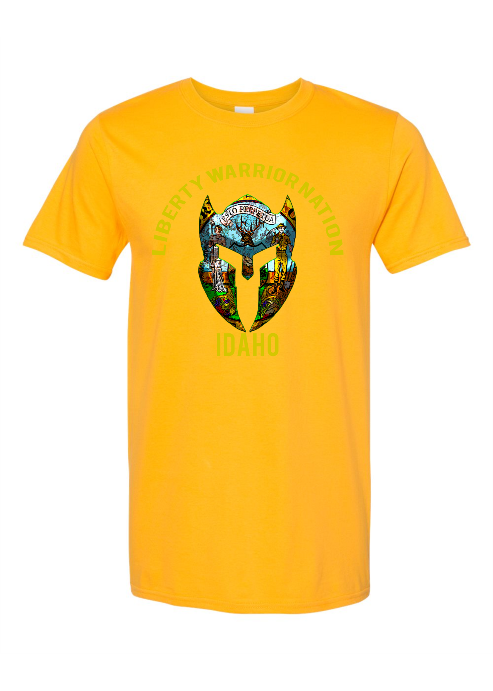 LWN Liberty Warrior Nation Idaho Shirt with Text