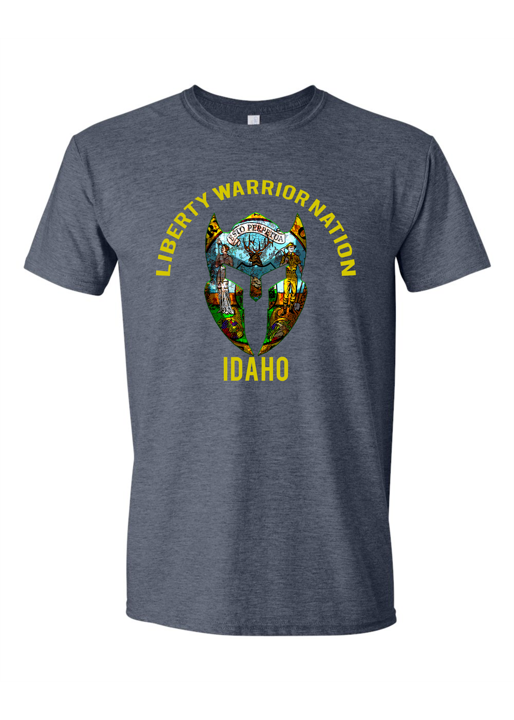 LWN Liberty Warrior Nation Idaho Shirt with Text
