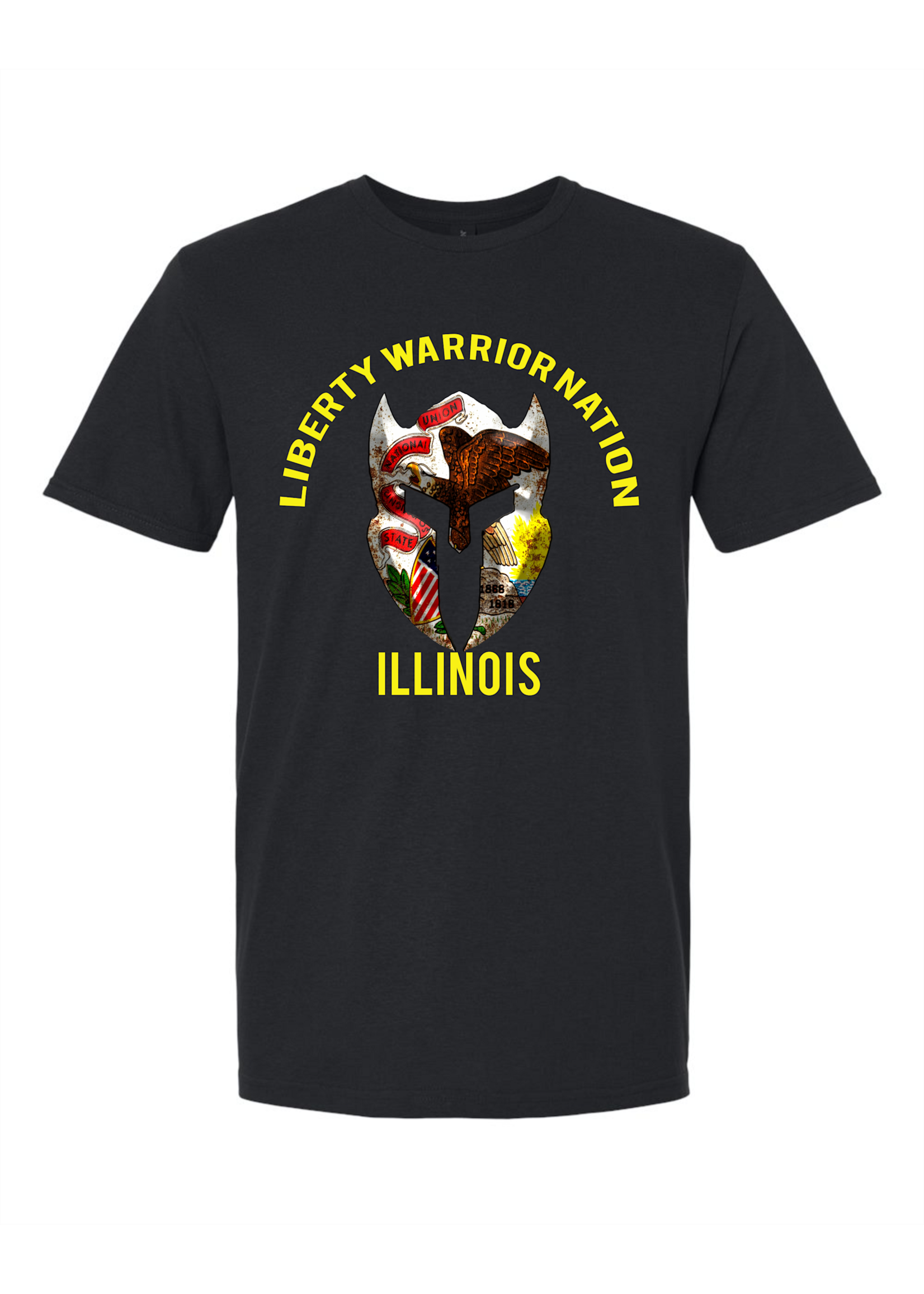 LWN Liberty Warrior Nation Illinois Shirt with Text