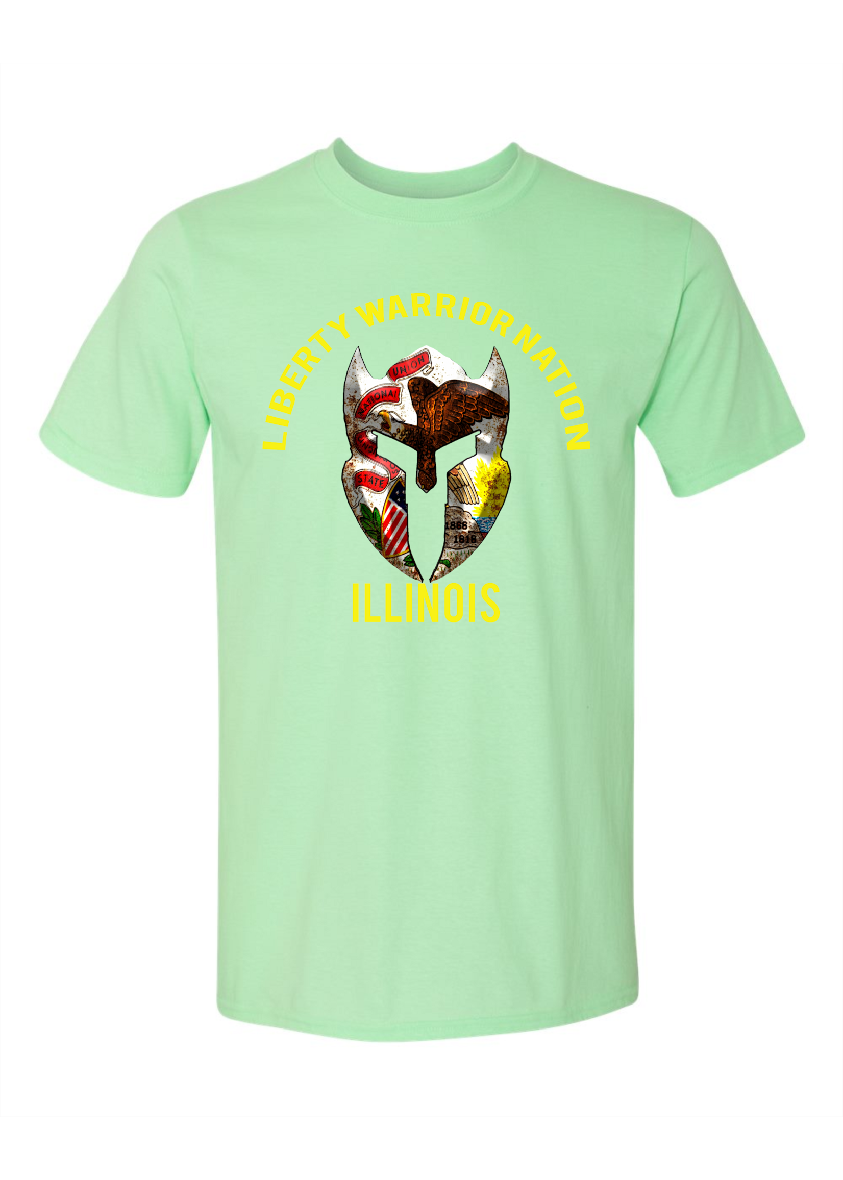 LWN Liberty Warrior Nation Illinois Shirt with Text