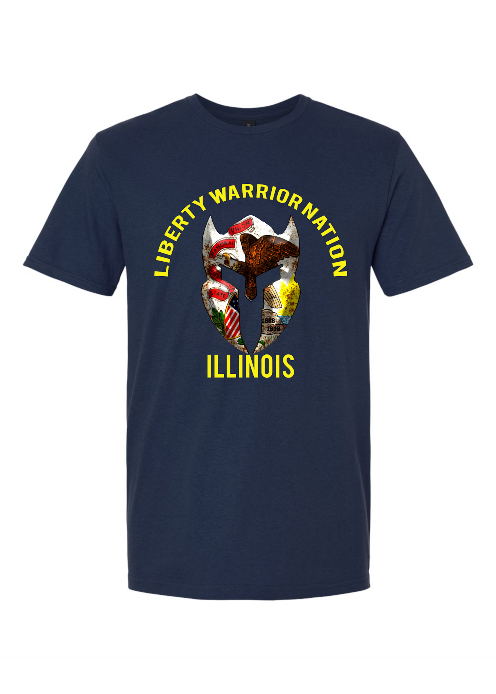 LWN Liberty Warrior Nation Illinois Shirt with Text