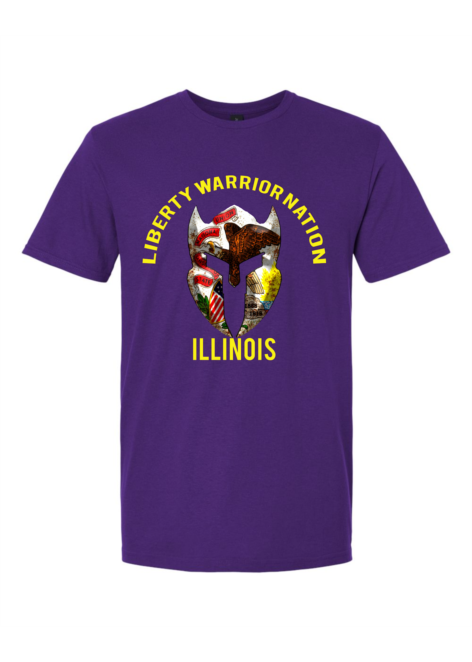 LWN Liberty Warrior Nation Illinois Shirt with Text