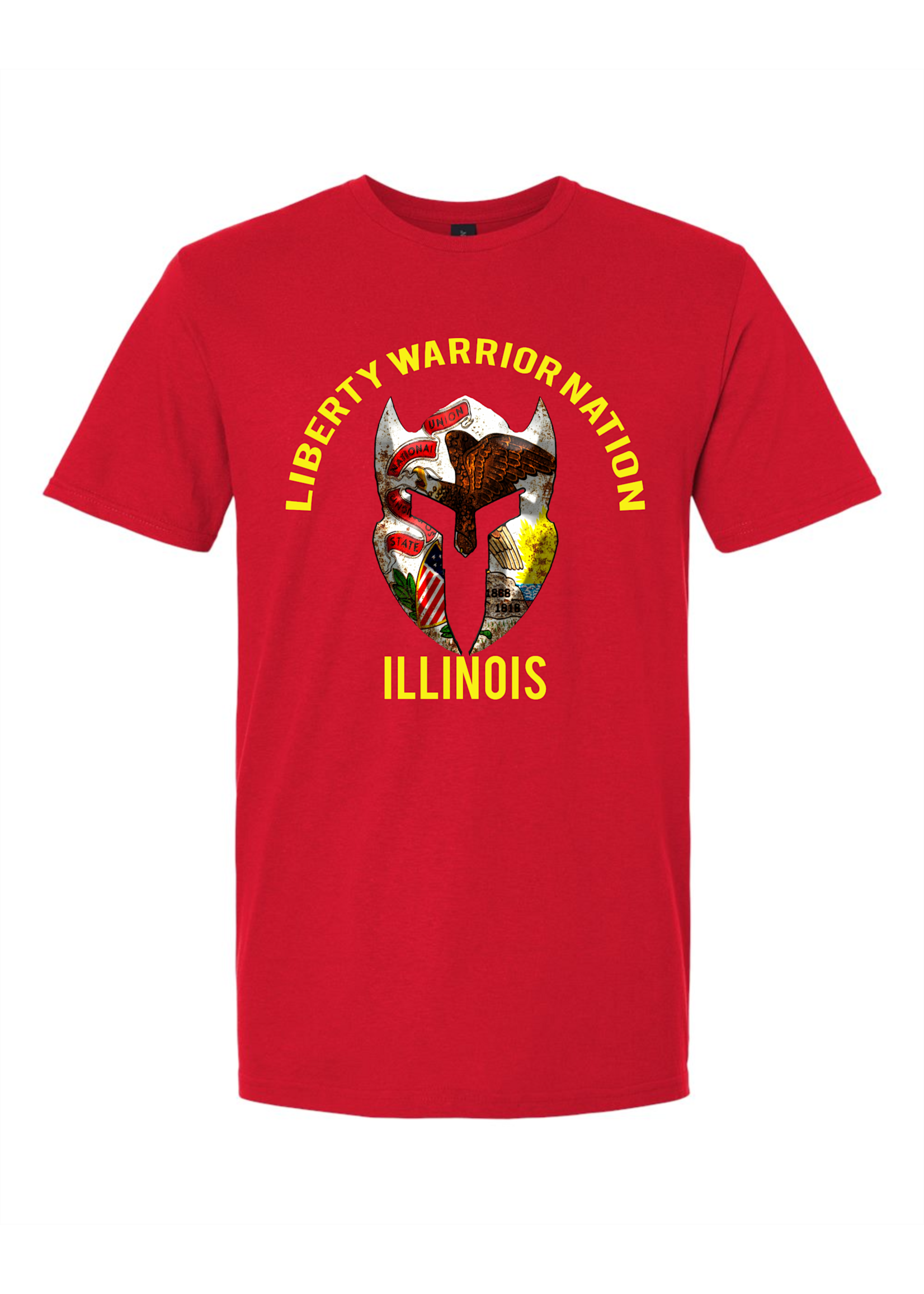 LWN Liberty Warrior Nation Illinois Shirt with Text