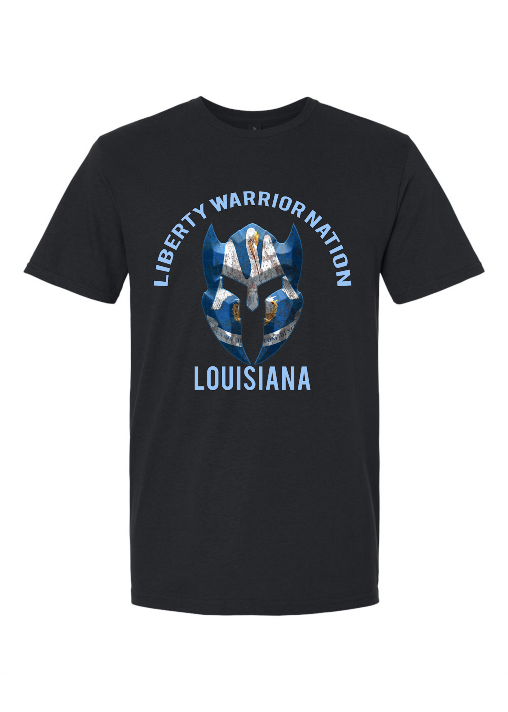 LWN Liberty Warrior Nation Louisiana v2 with Text Shirt