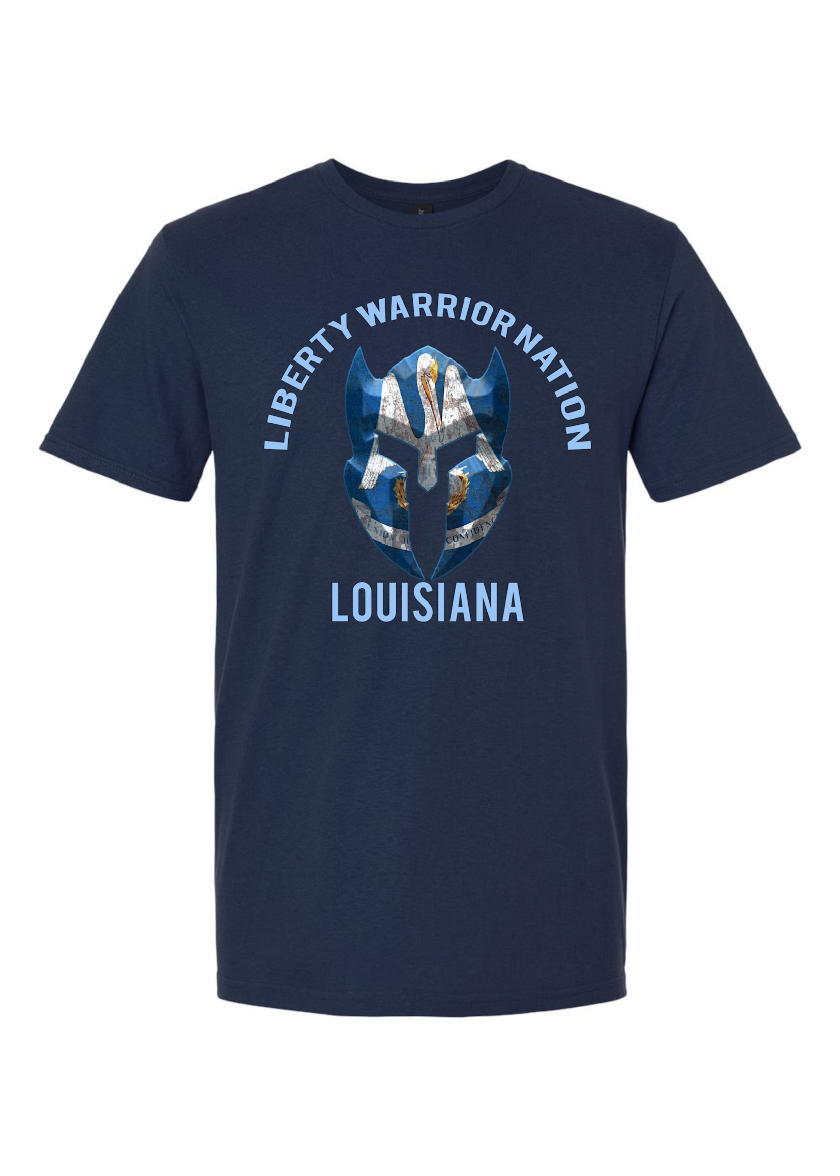 LWN Liberty Warrior Nation Louisiana v2 with Text Shirt