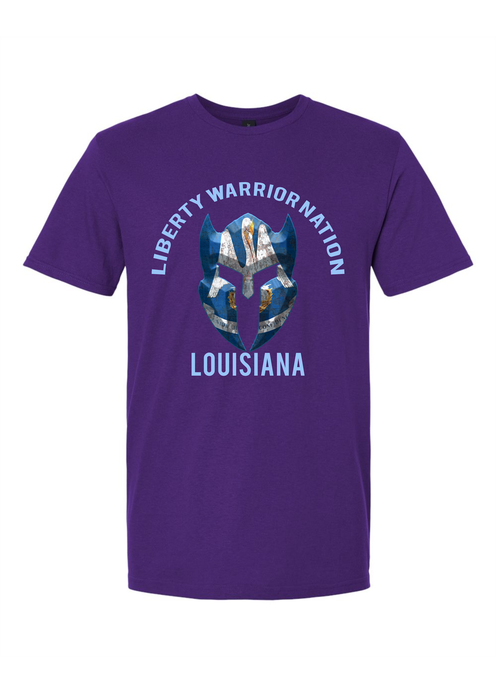 LWN Liberty Warrior Nation Louisiana v2 with Text Shirt