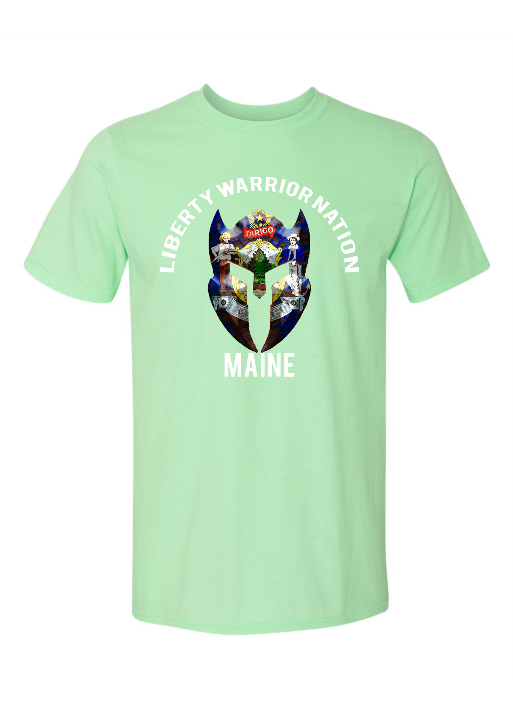 LWN Liberty Warrior Nation Maine v2 with Text Shirt