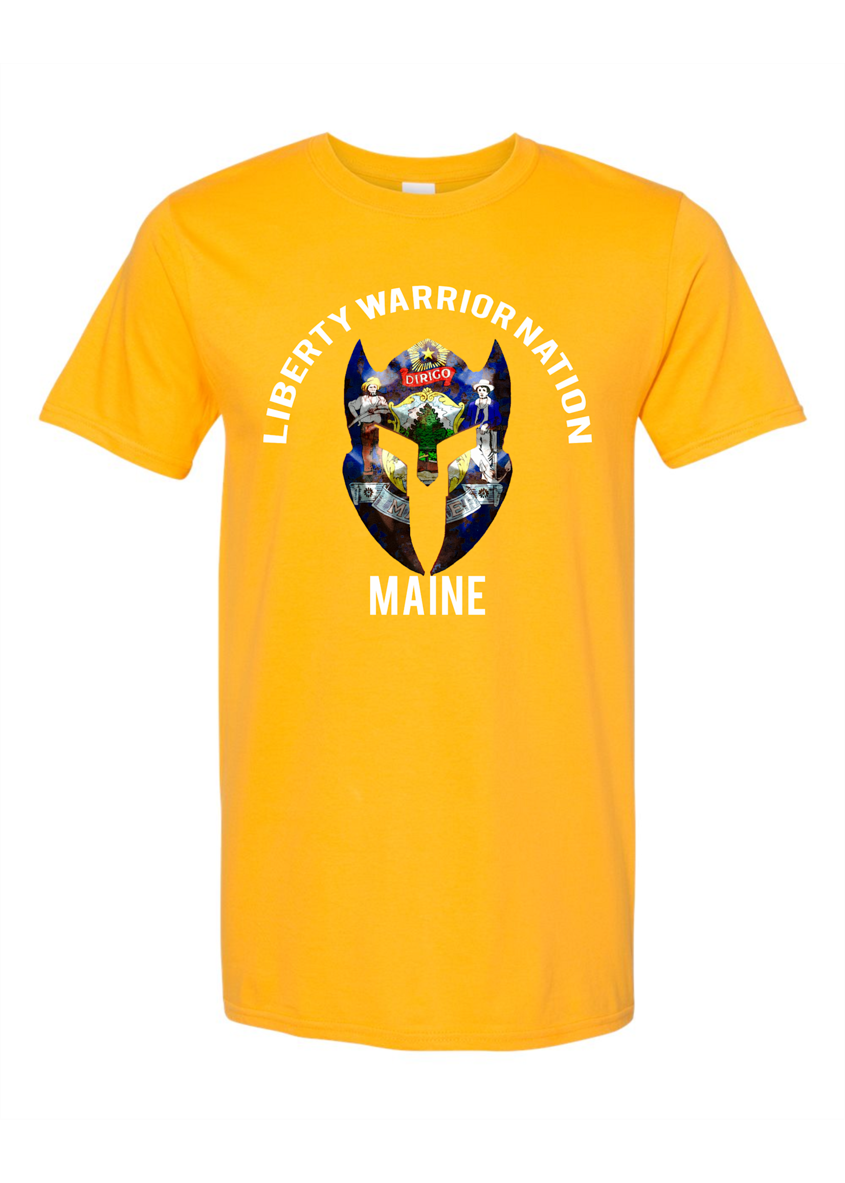 LWN Liberty Warrior Nation Maine v2 with Text Shirt