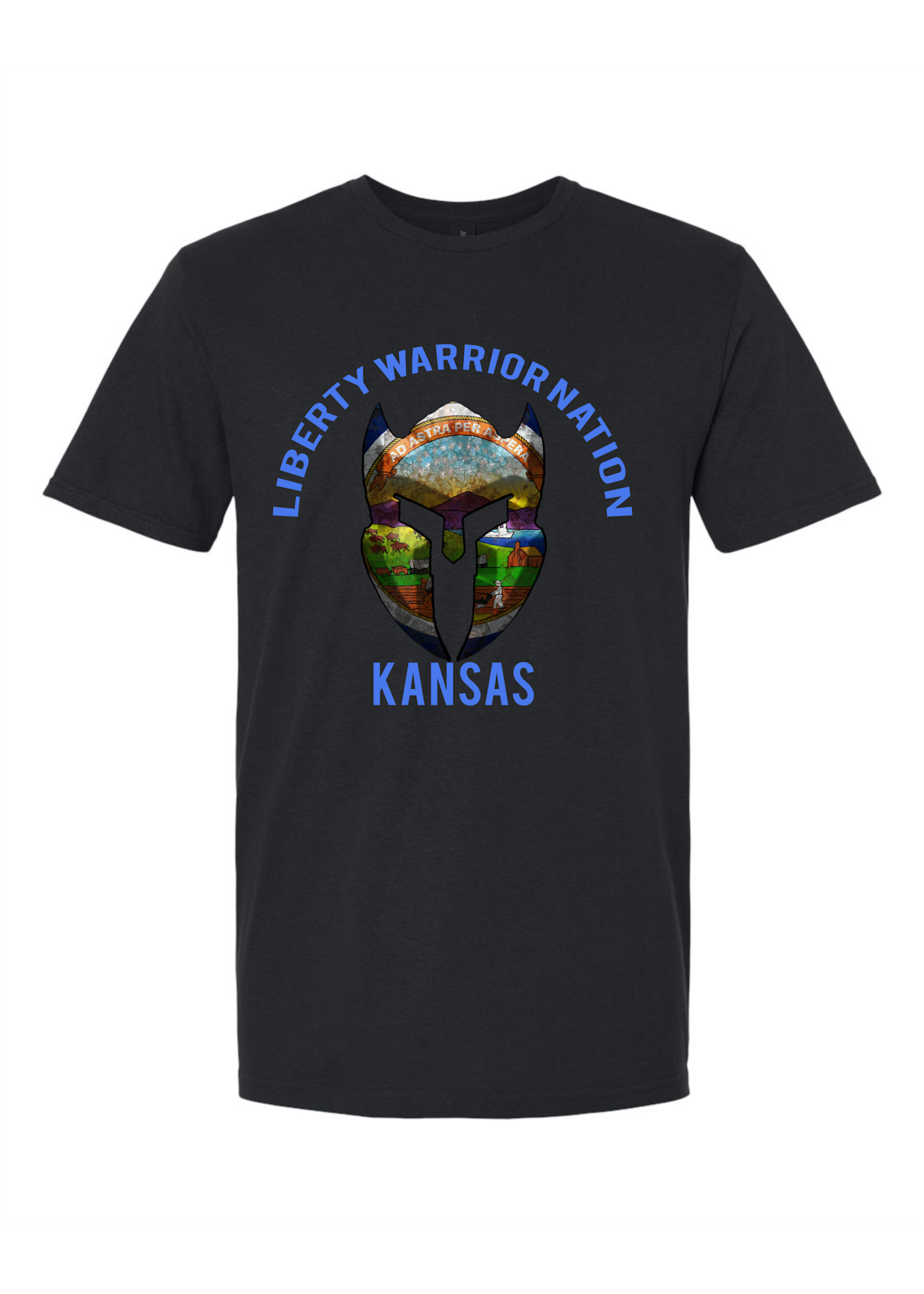 LWN Liberty Warrior Nation Kansas v2 with Text Shirt