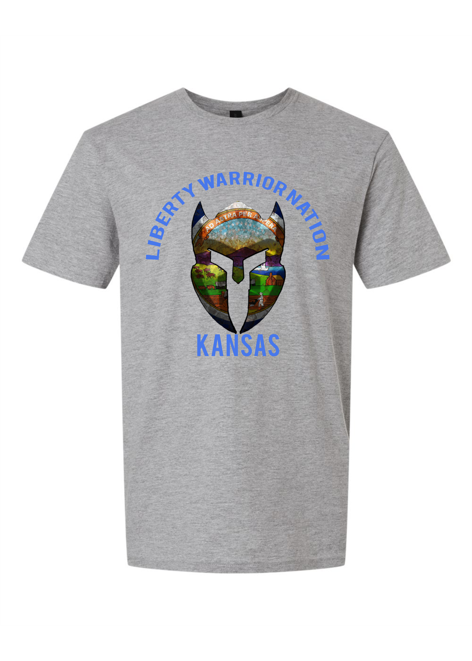 LWN Liberty Warrior Nation Kansas v2 with Text Shirt