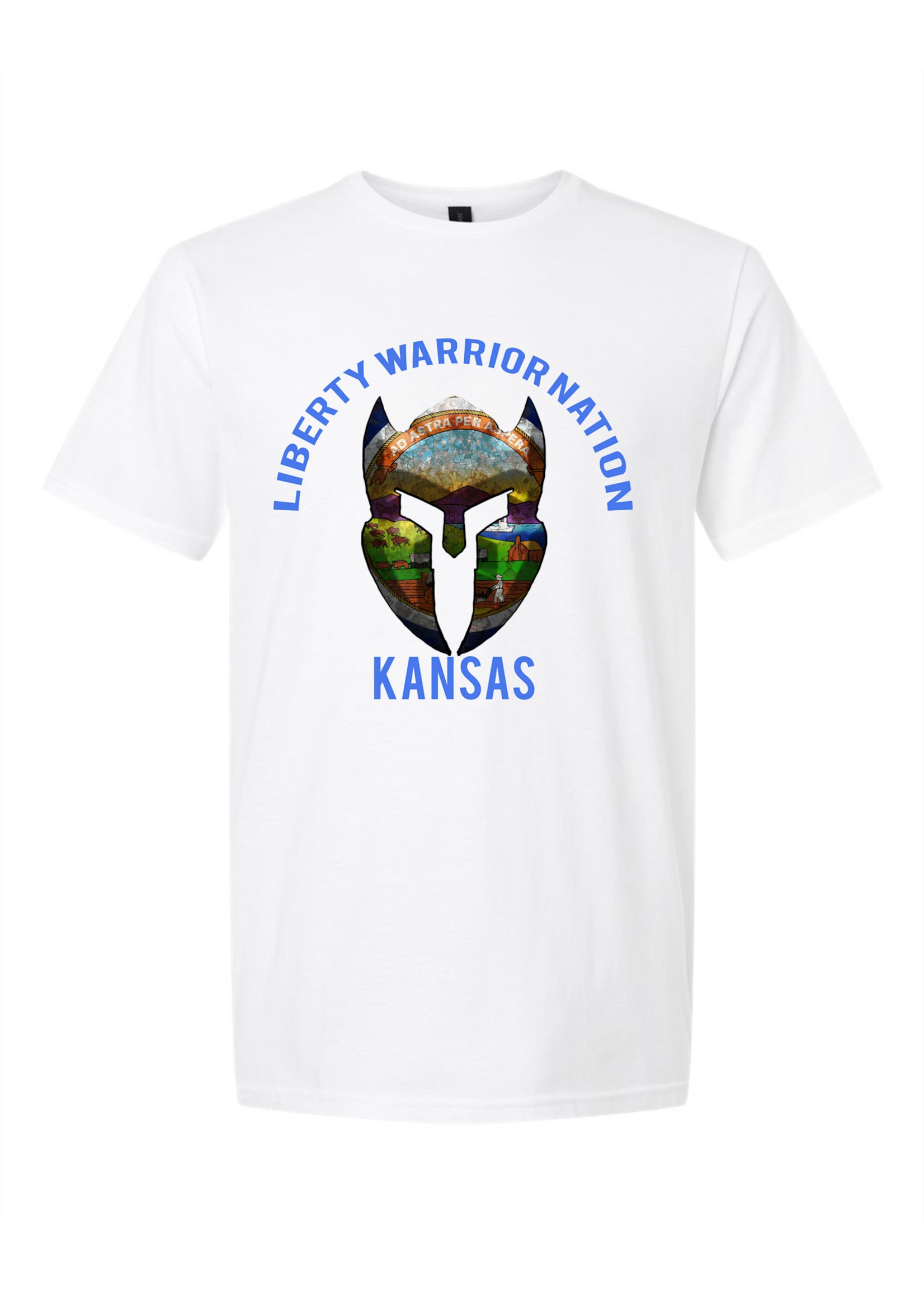 LWN Liberty Warrior Nation Kansas v2 with Text Shirt