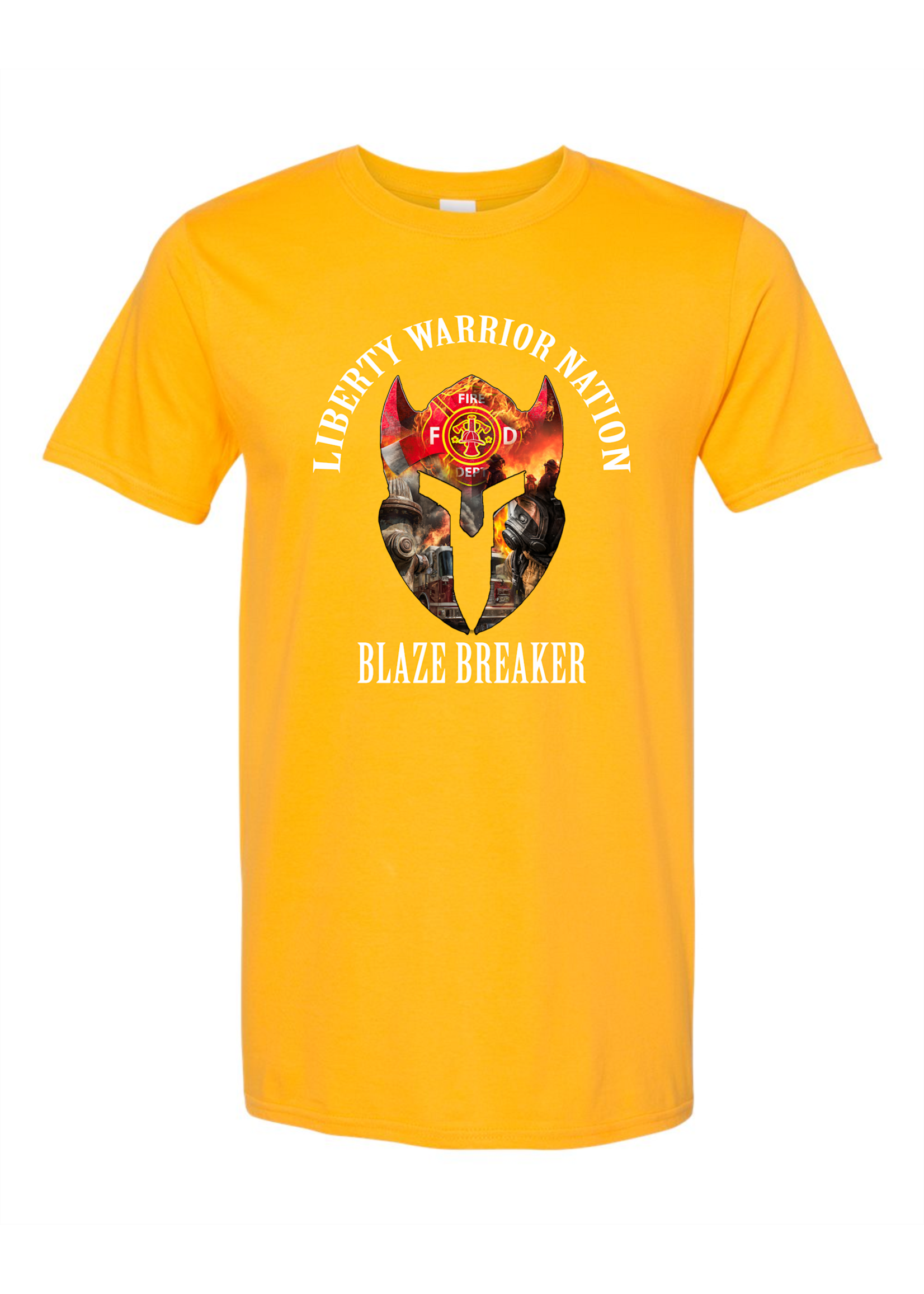 LWN Liberty Warrior Nation Fire Department Blaze Breaker Shirt