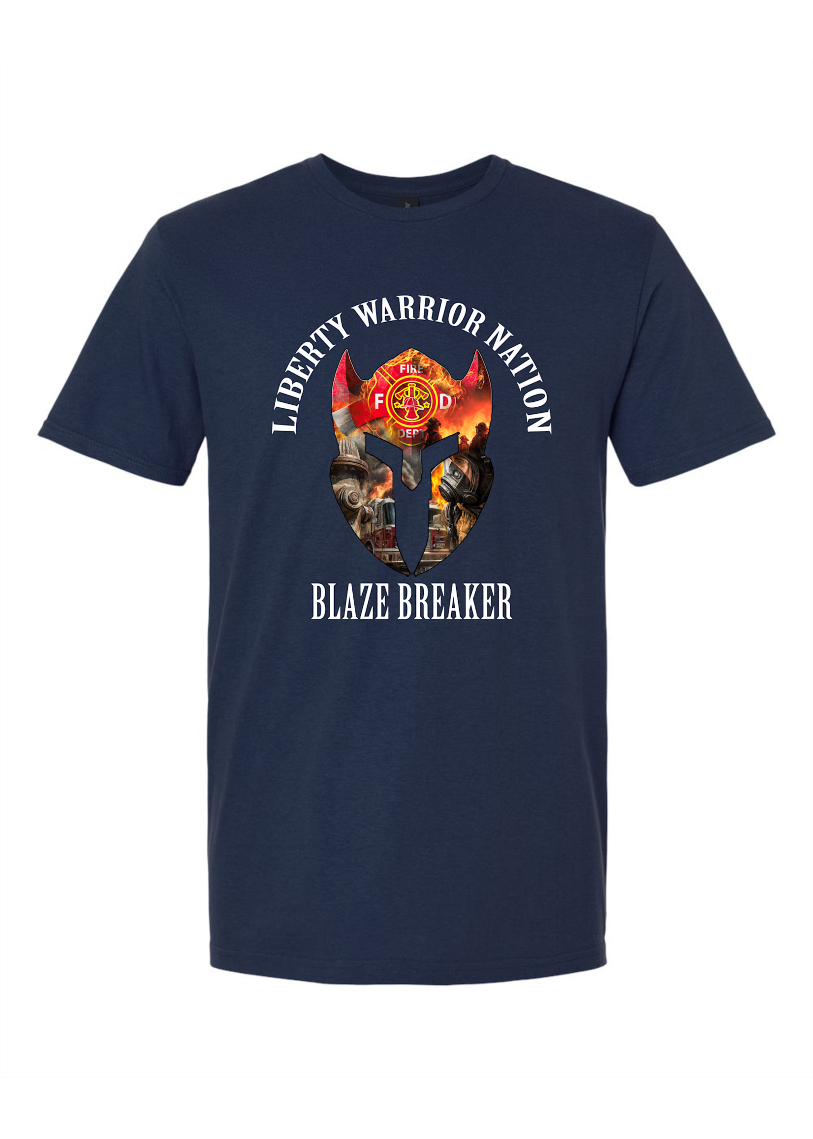 LWN Liberty Warrior Nation Fire Department Blaze Breaker Shirt