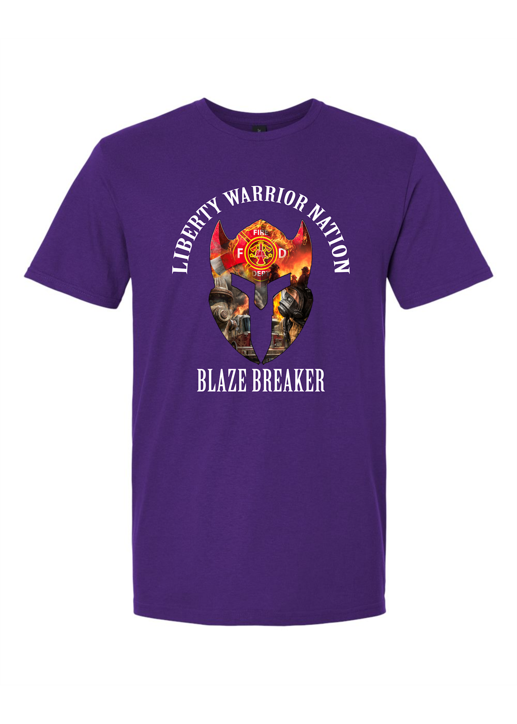 LWN Liberty Warrior Nation Fire Department Blaze Breaker Shirt