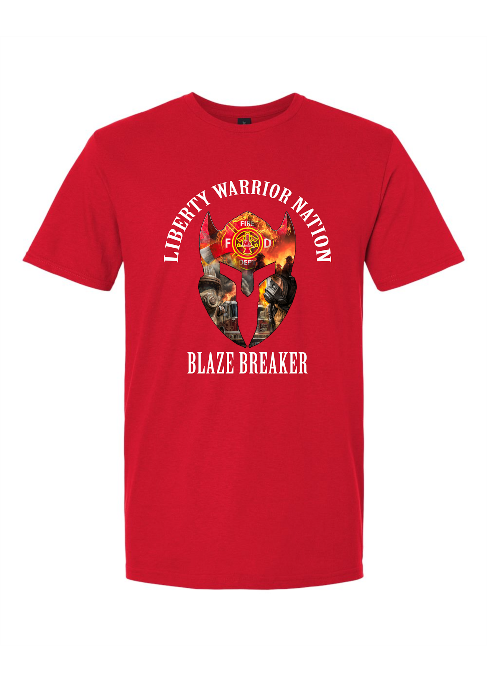 LWN Liberty Warrior Nation Fire Department Blaze Breaker Shirt