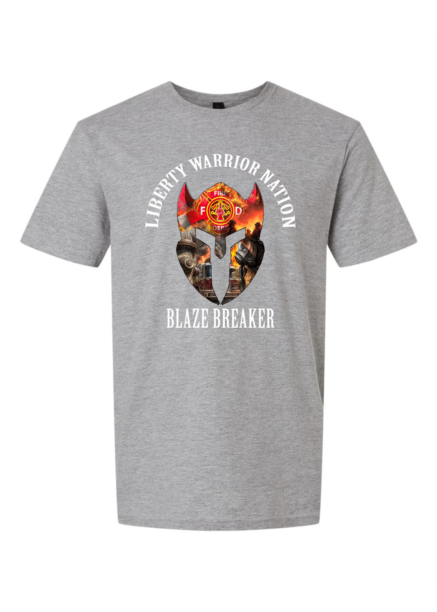 LWN Liberty Warrior Nation Fire Department Blaze Breaker Shirt