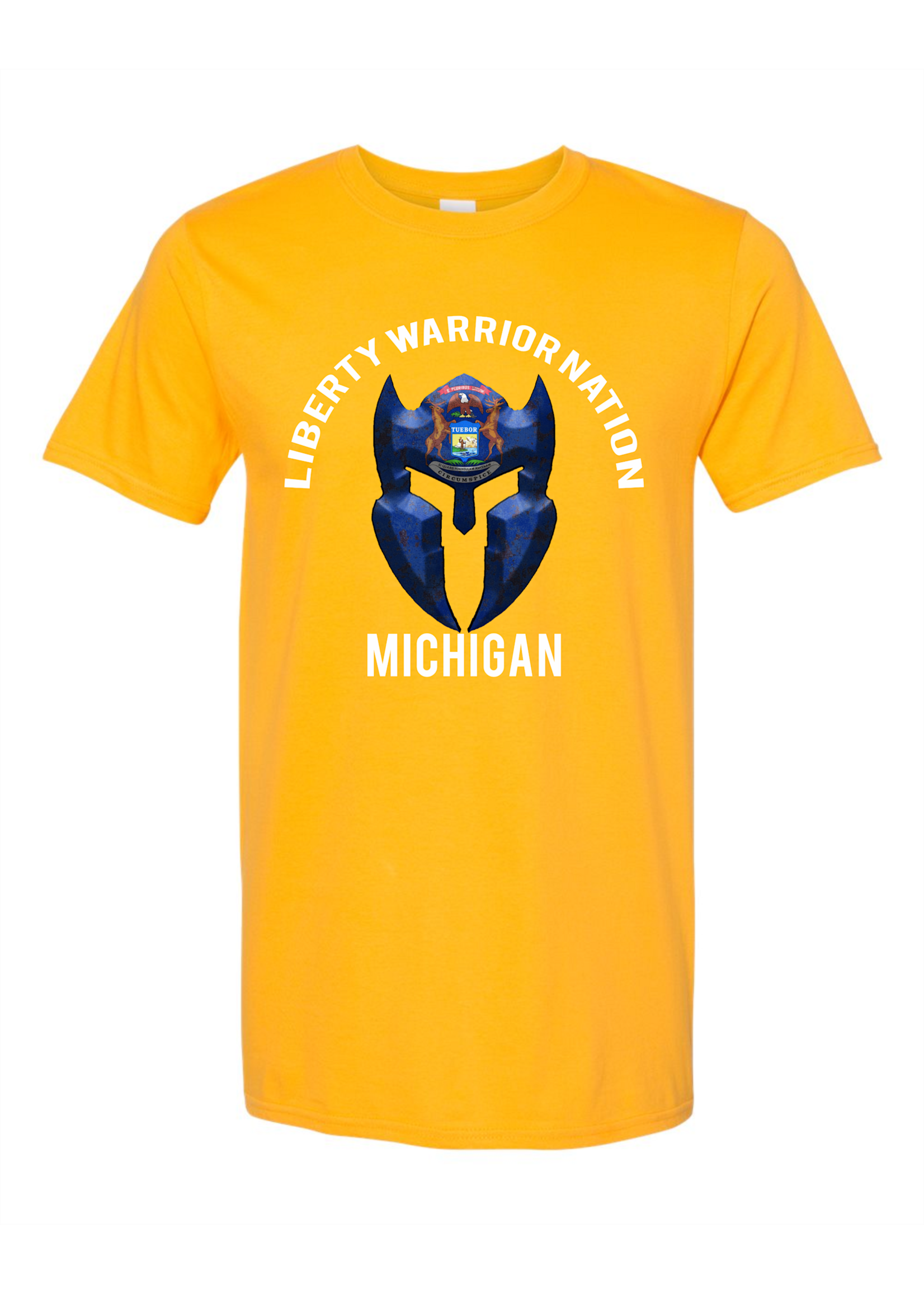 LWN Liberty Warrior Nation Michigan v2 with Text Shirt