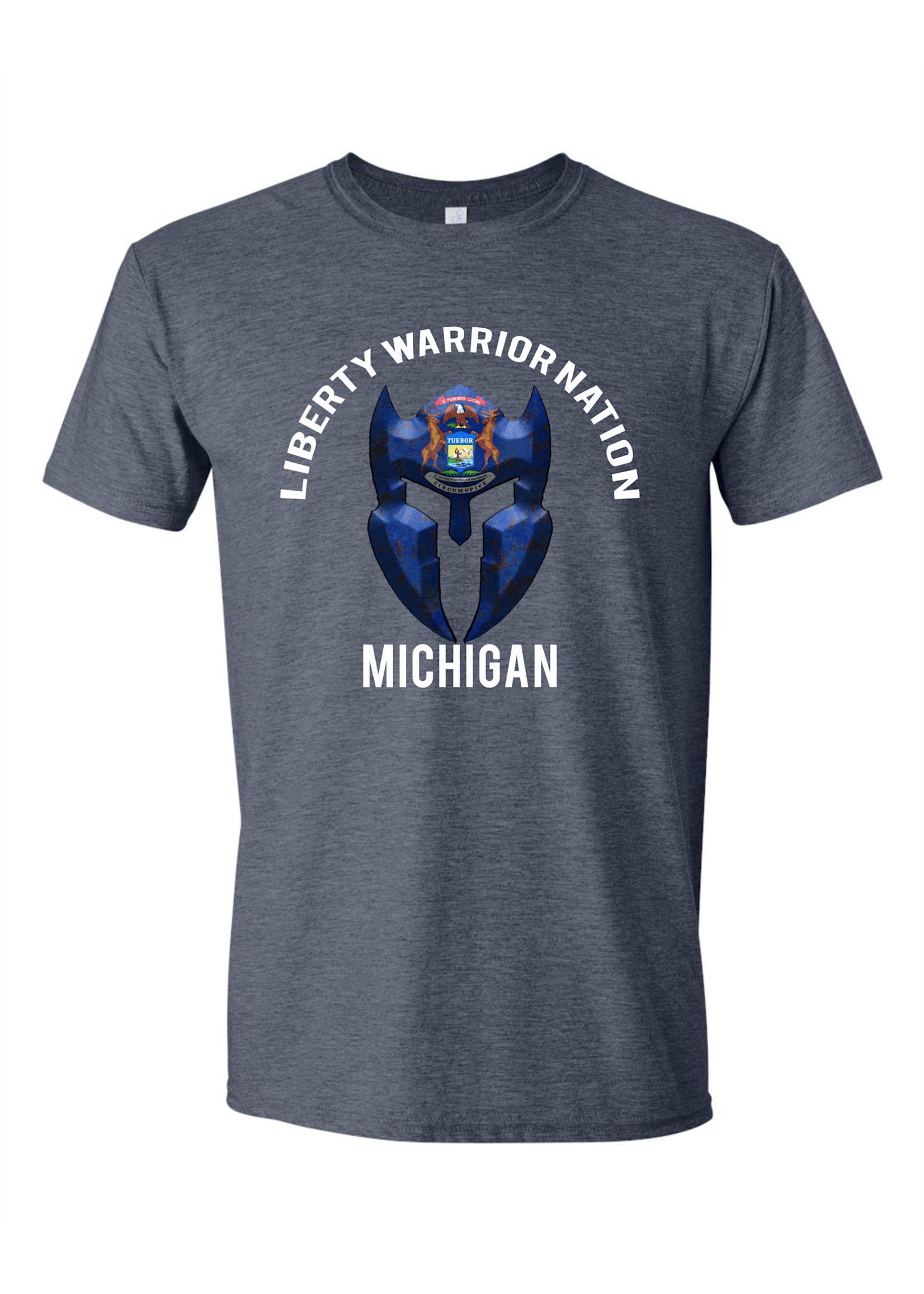 LWN Liberty Warrior Nation Michigan v2 with Text Shirt