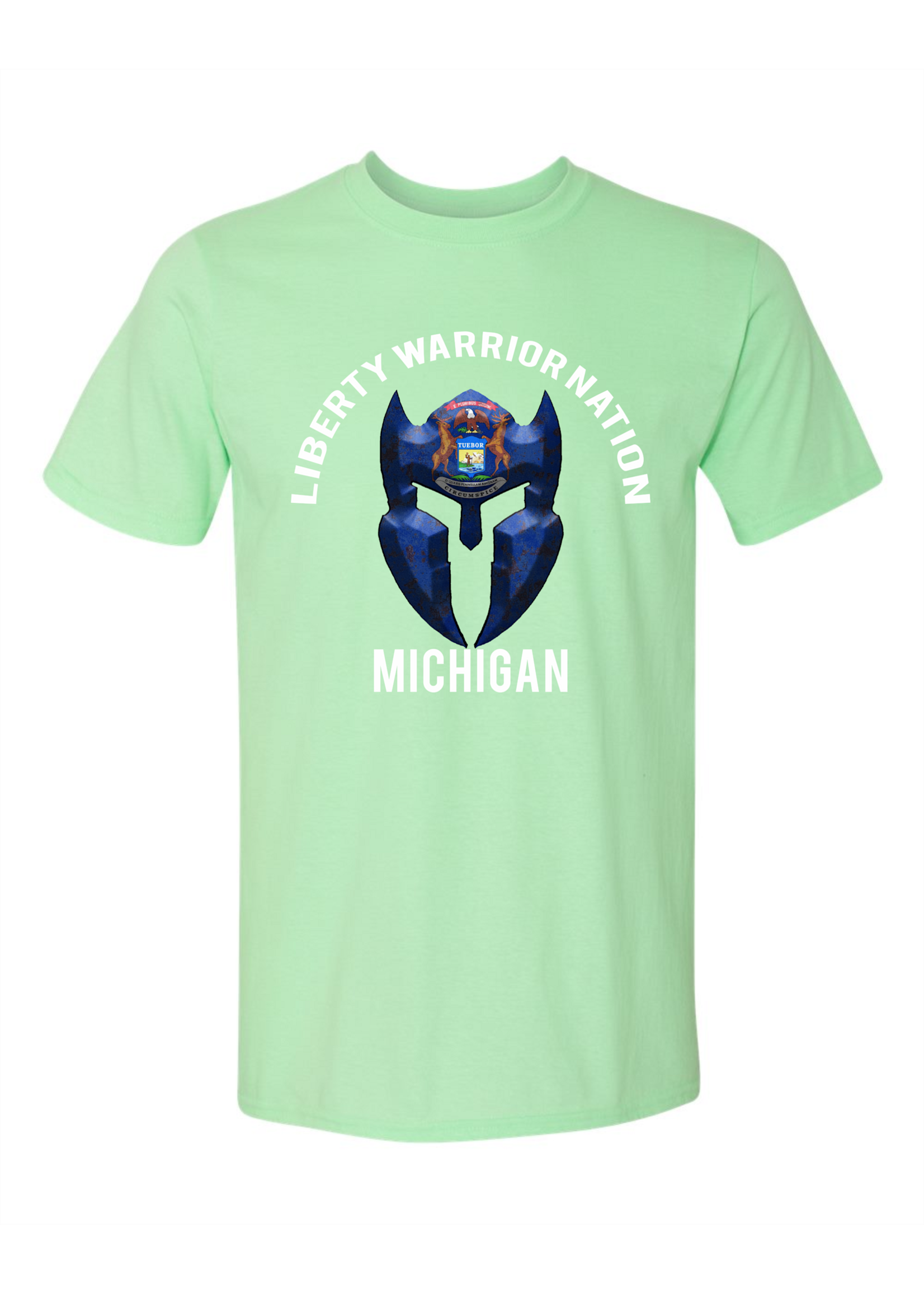 LWN Liberty Warrior Nation Michigan v2 with Text Shirt