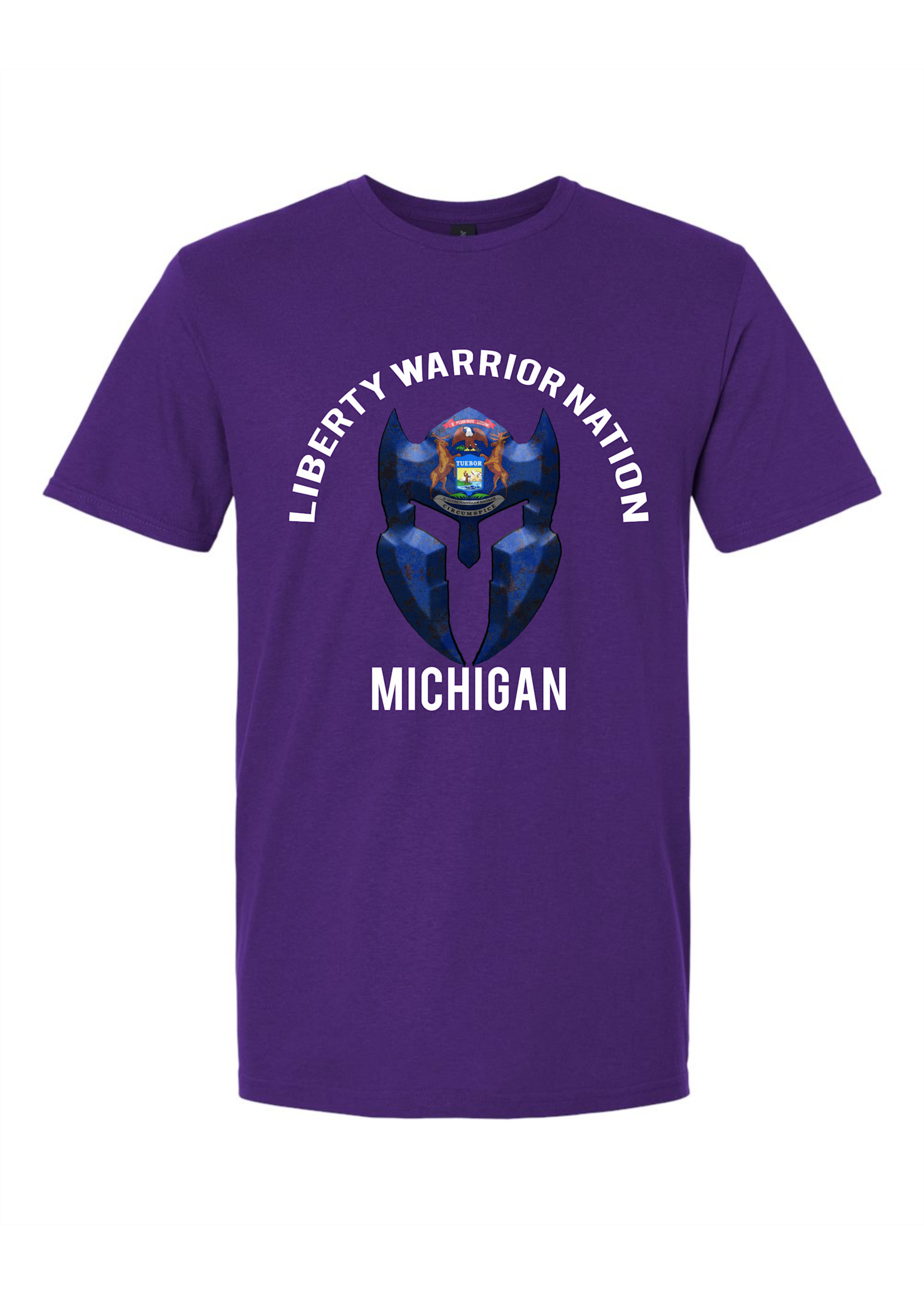 LWN Liberty Warrior Nation Michigan v2 with Text Shirt