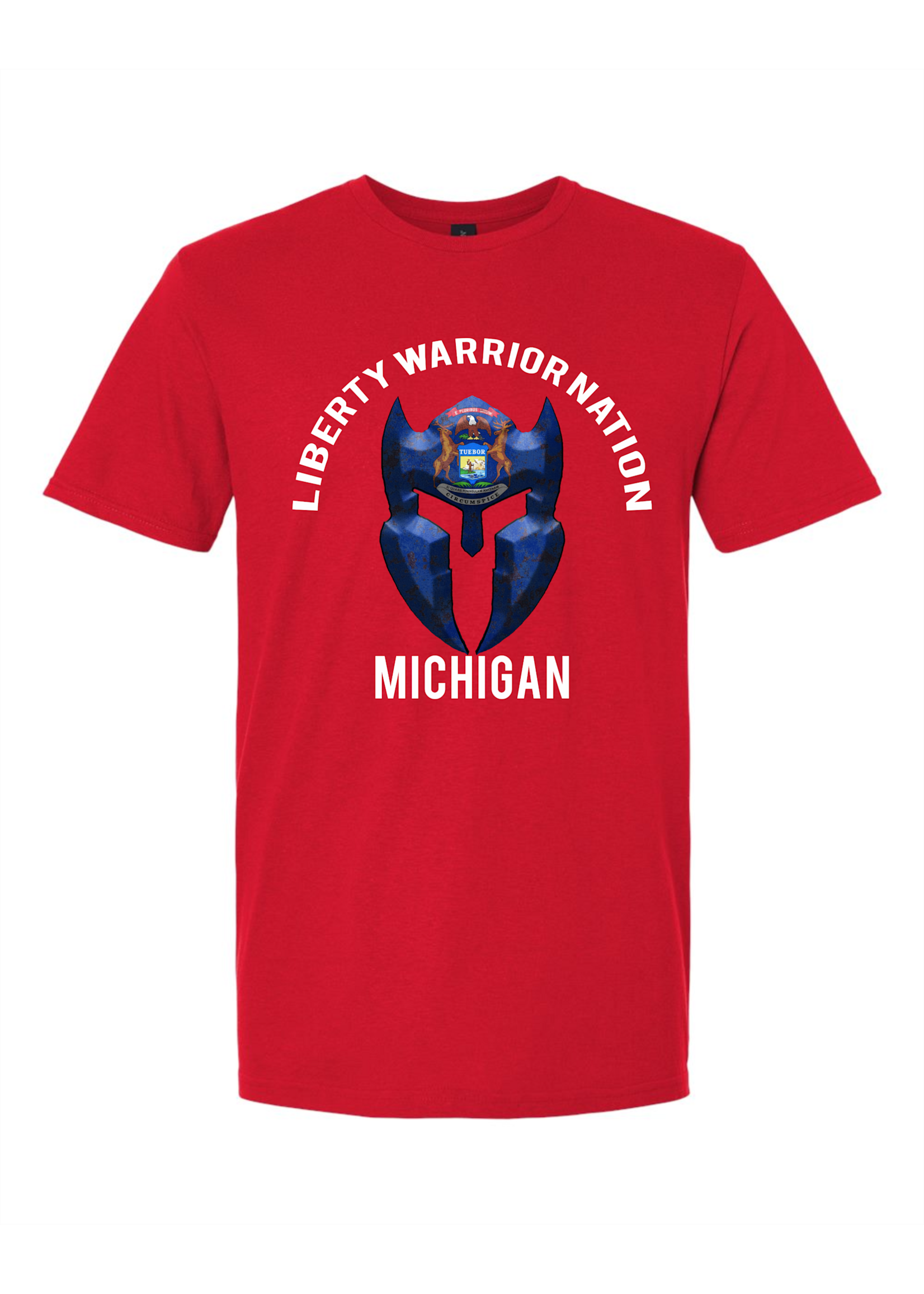 LWN Liberty Warrior Nation Michigan v2 with Text Shirt
