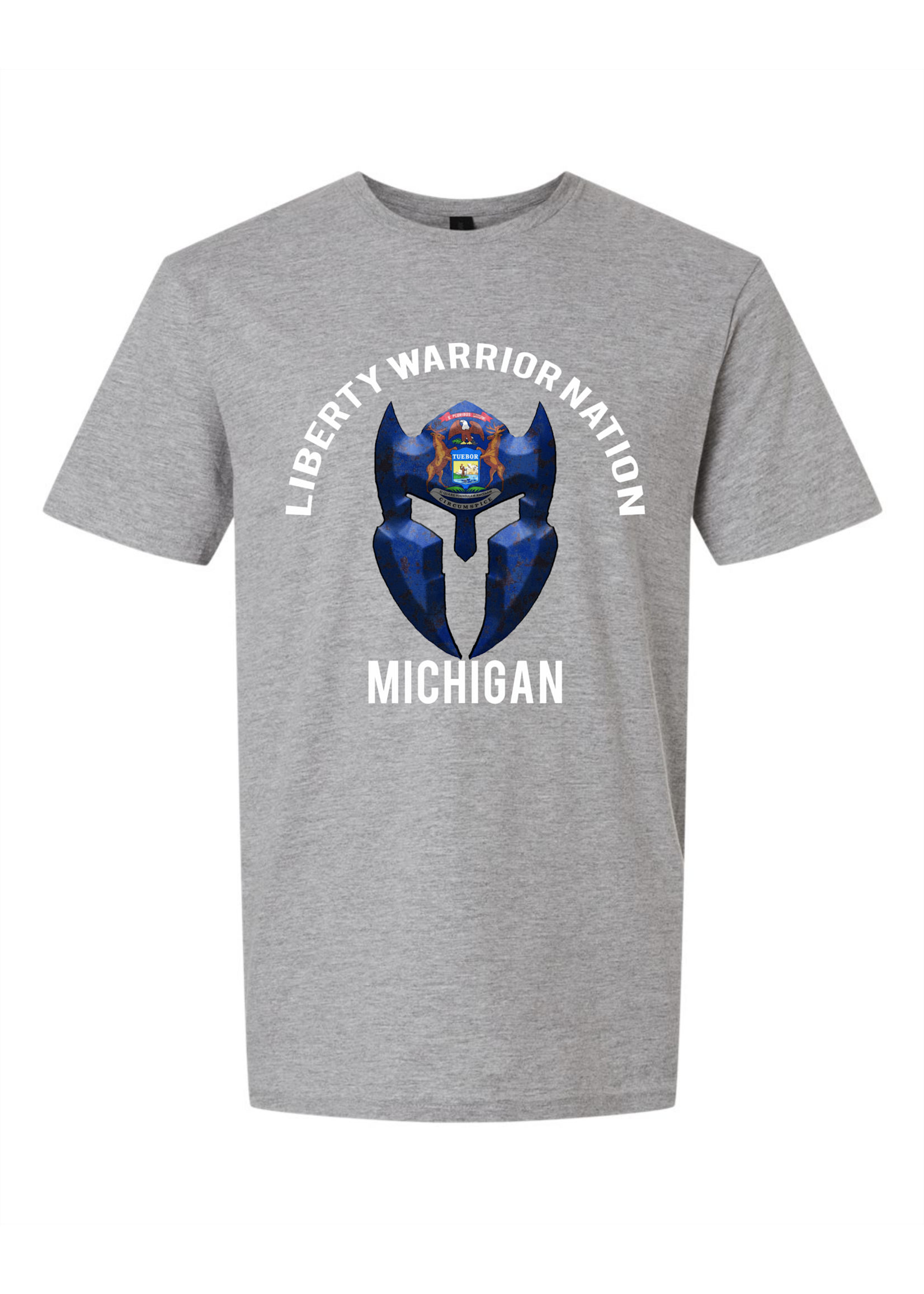 LWN Liberty Warrior Nation Michigan v2 with Text Shirt
