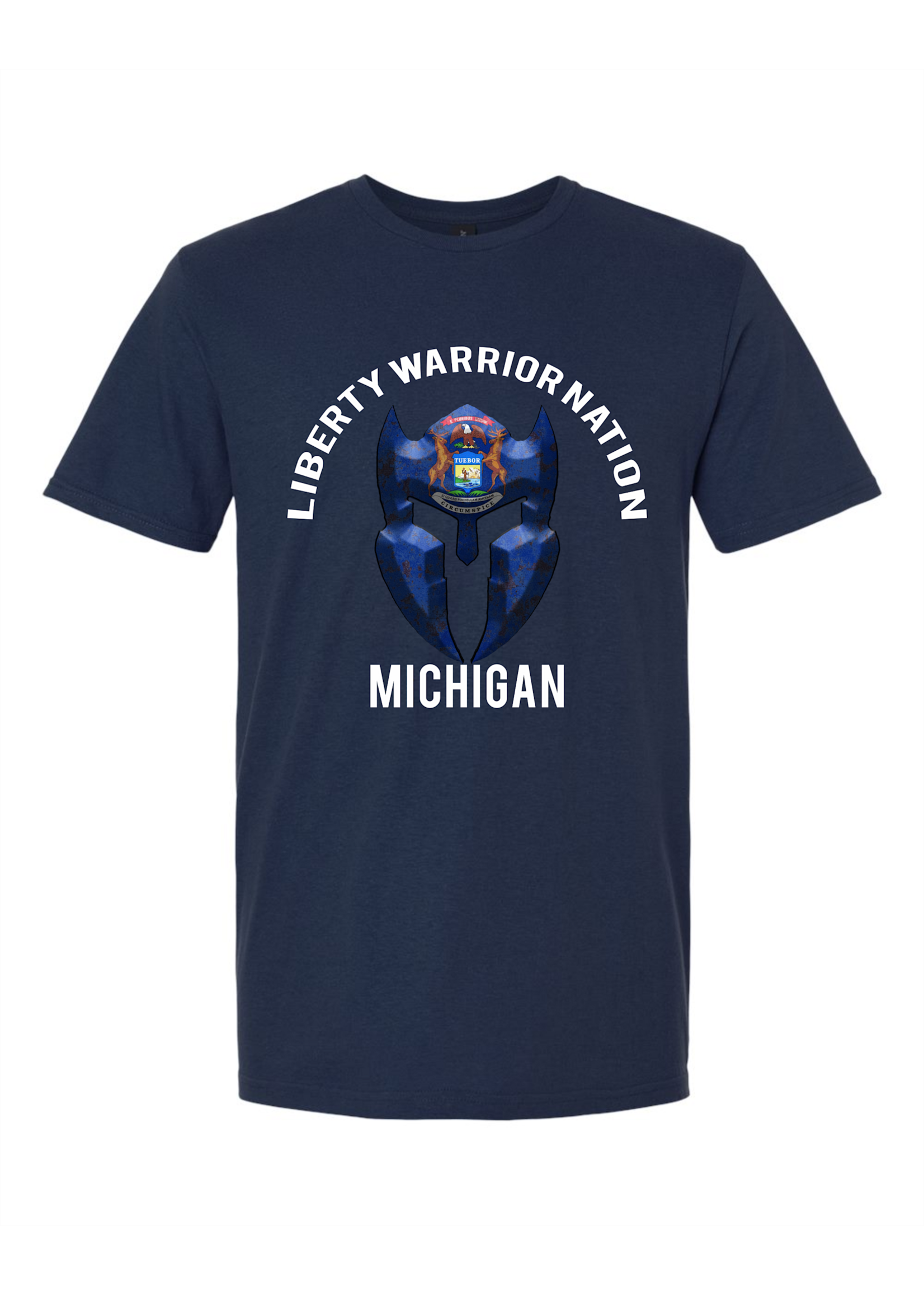LWN Liberty Warrior Nation Michigan v2 with Text Shirt