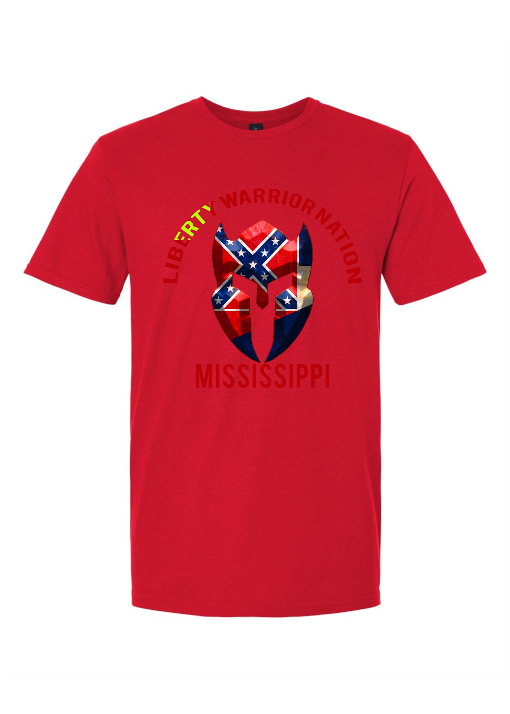LWN Liberty Warrior Nation Mississippi v2 with Text Shirt