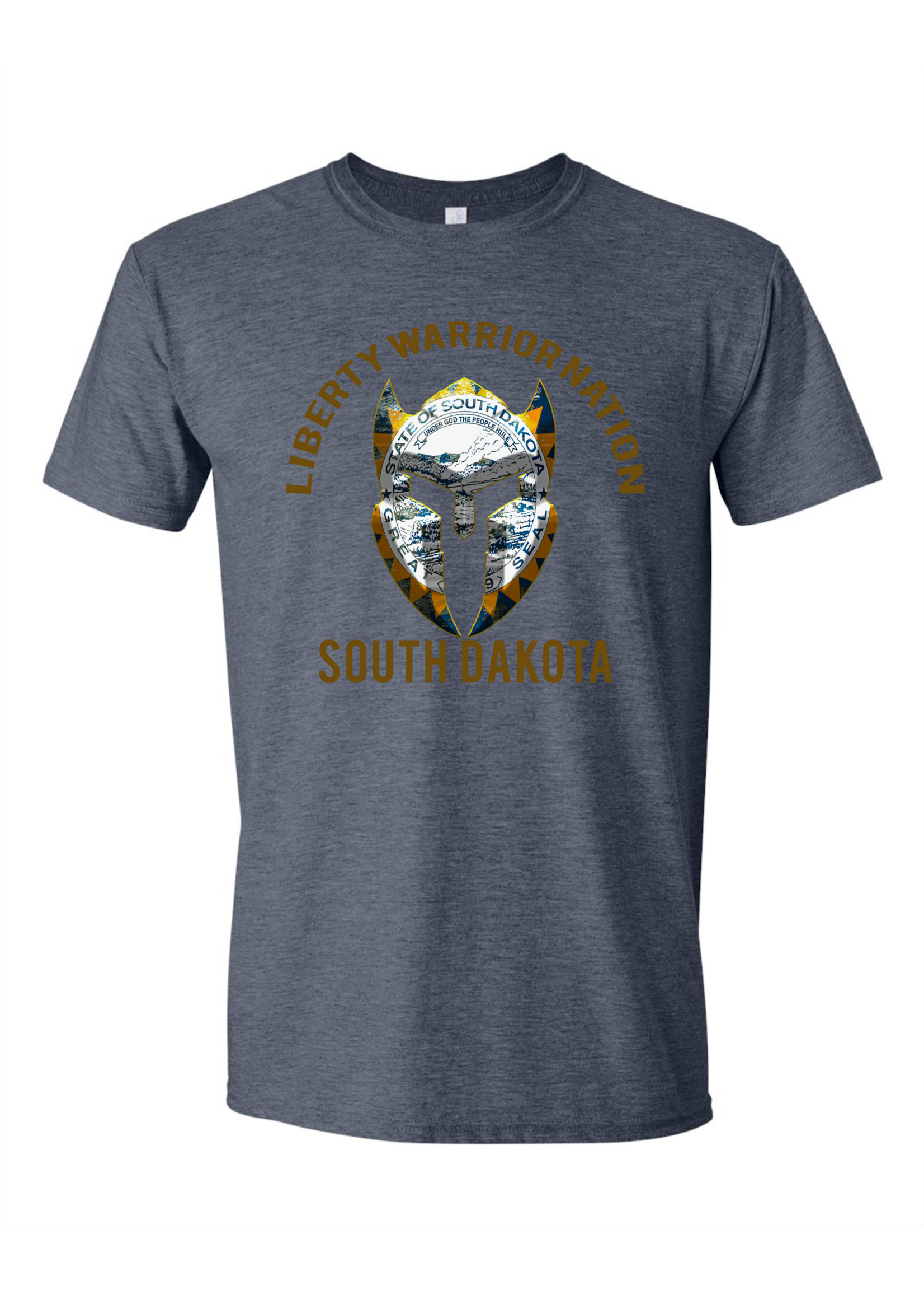 LWN Liberty Warrior Nation South Dakota v2 with Text Shirt