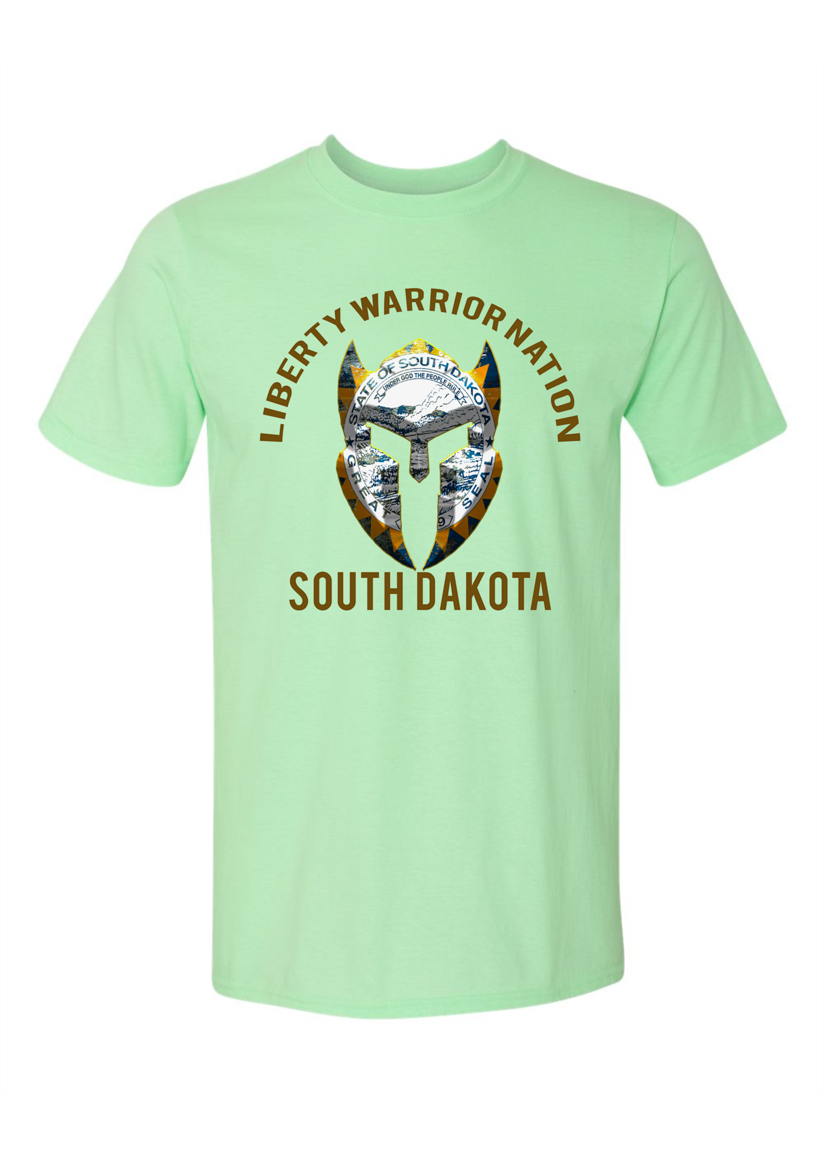 LWN Liberty Warrior Nation South Dakota v2 with Text Shirt
