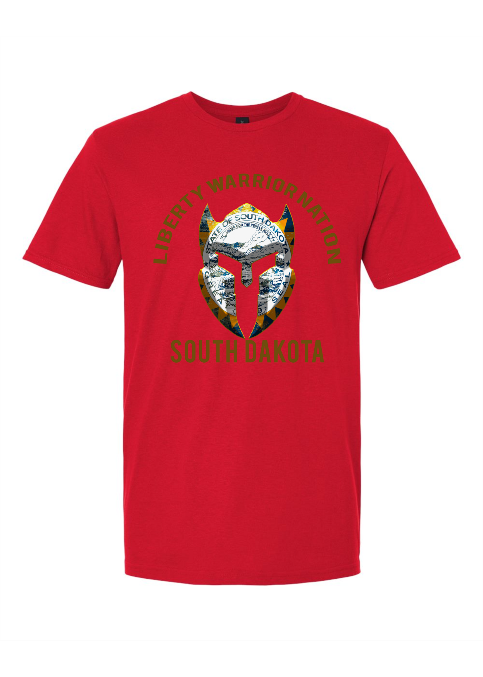 LWN Liberty Warrior Nation South Dakota v2 with Text Shirt