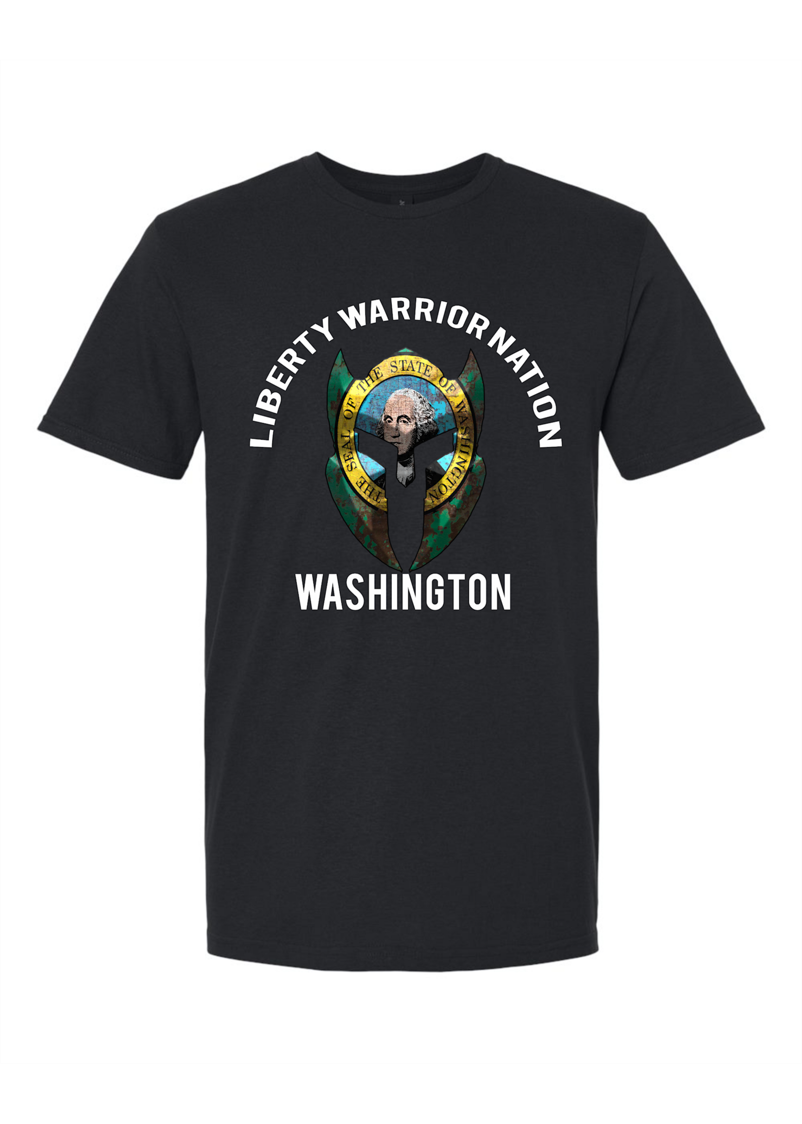 LWN Liberty Warrior Nation Washington v2 with Text Shirt