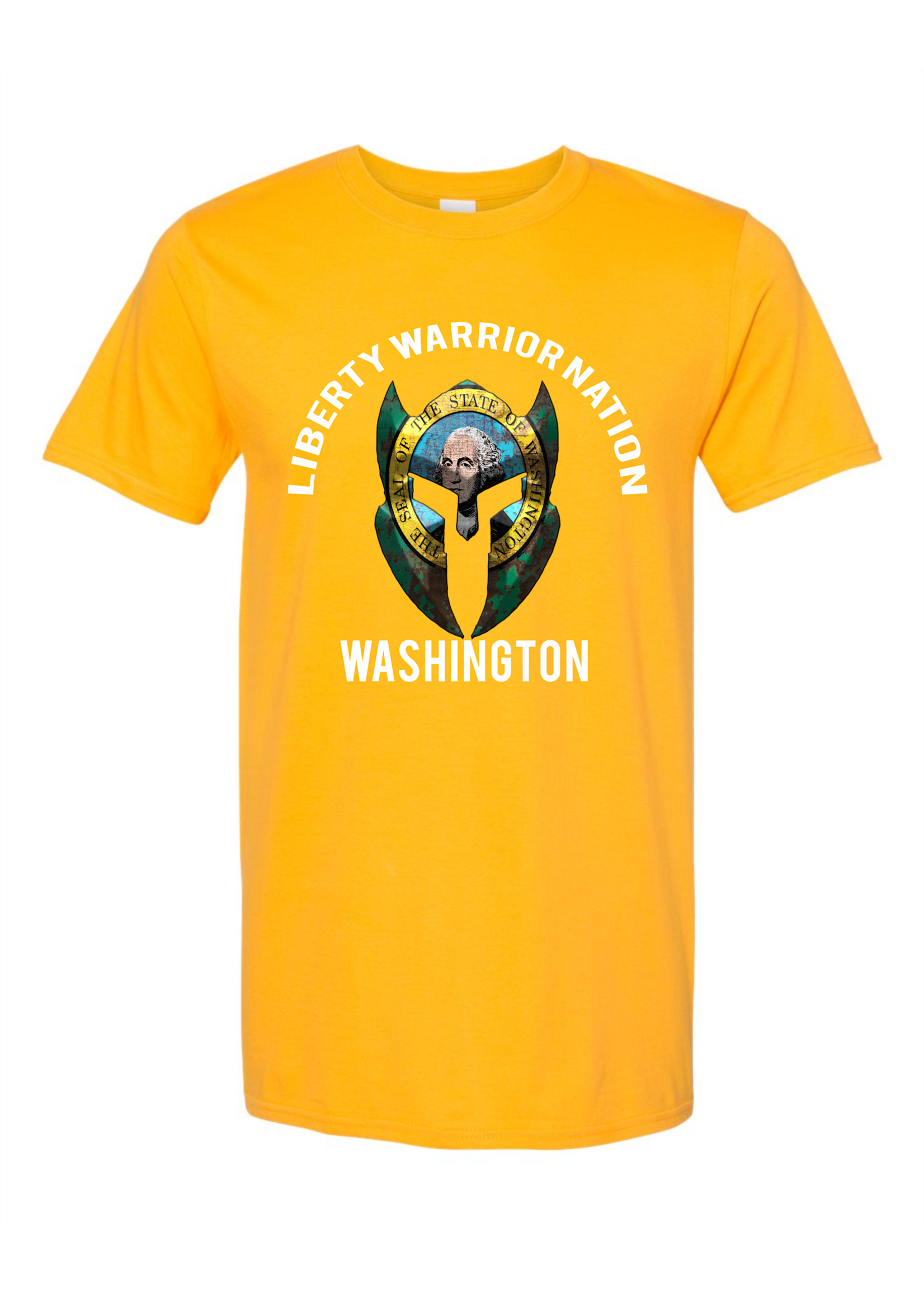 LWN Liberty Warrior Nation Washington v2 with Text Shirt