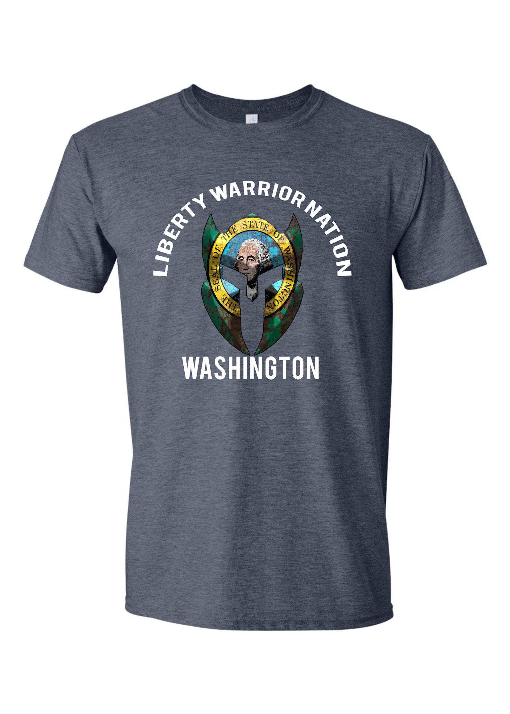 LWN Liberty Warrior Nation Washington v2 with Text Shirt
