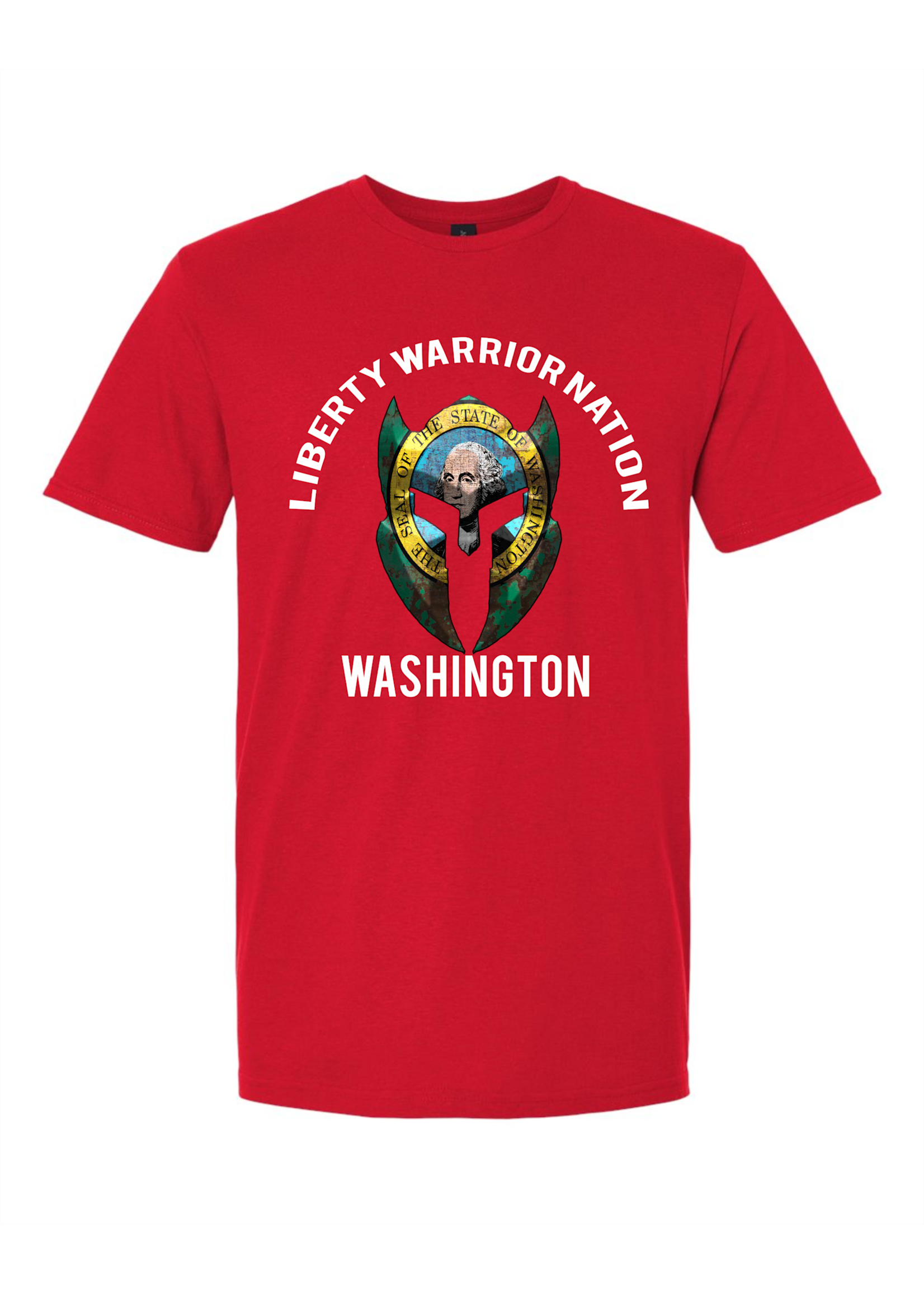 LWN Liberty Warrior Nation Washington v2 with Text Shirt