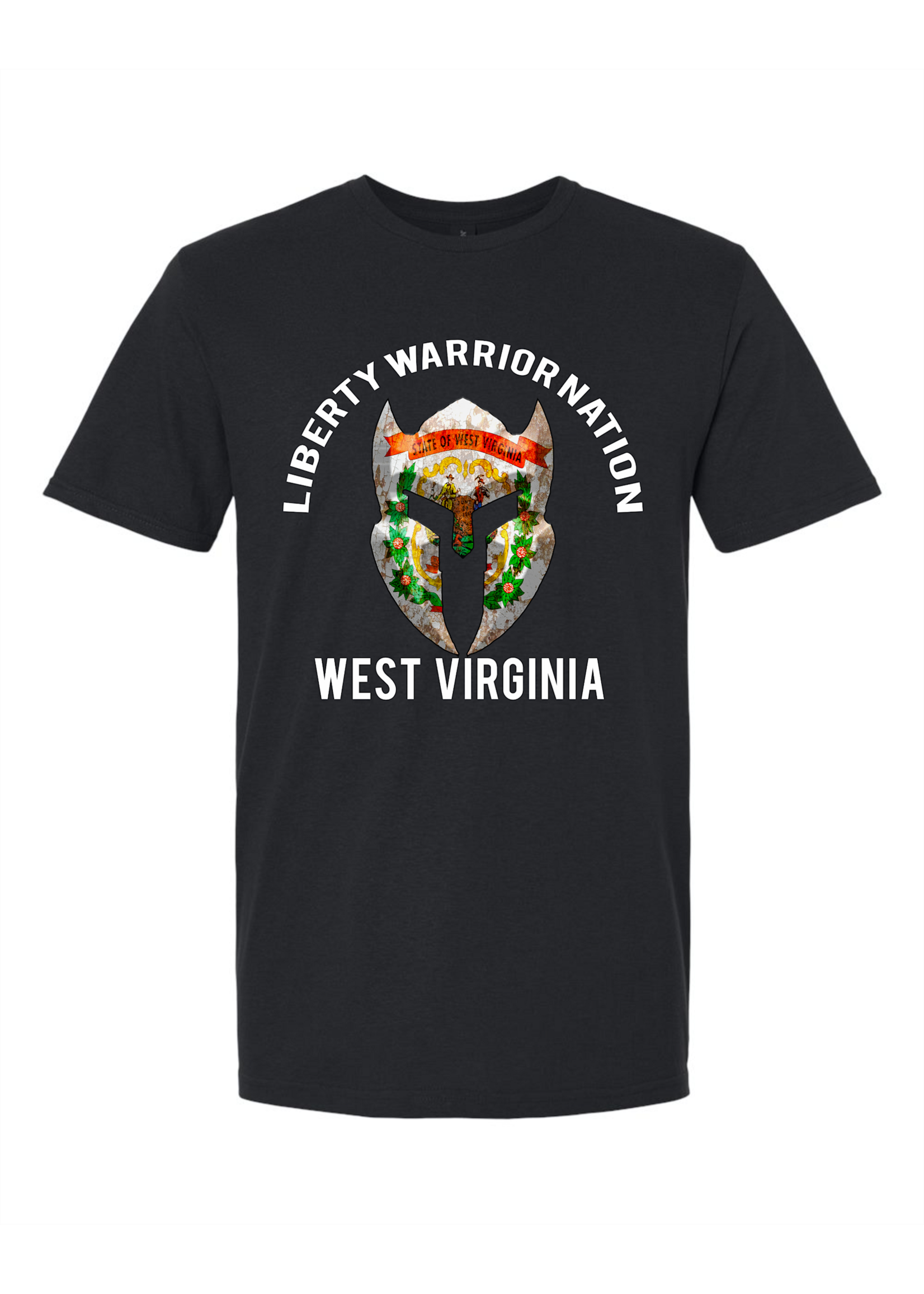 LWN Liberty Warrior Nation West Virginia v2 with Text Shirt