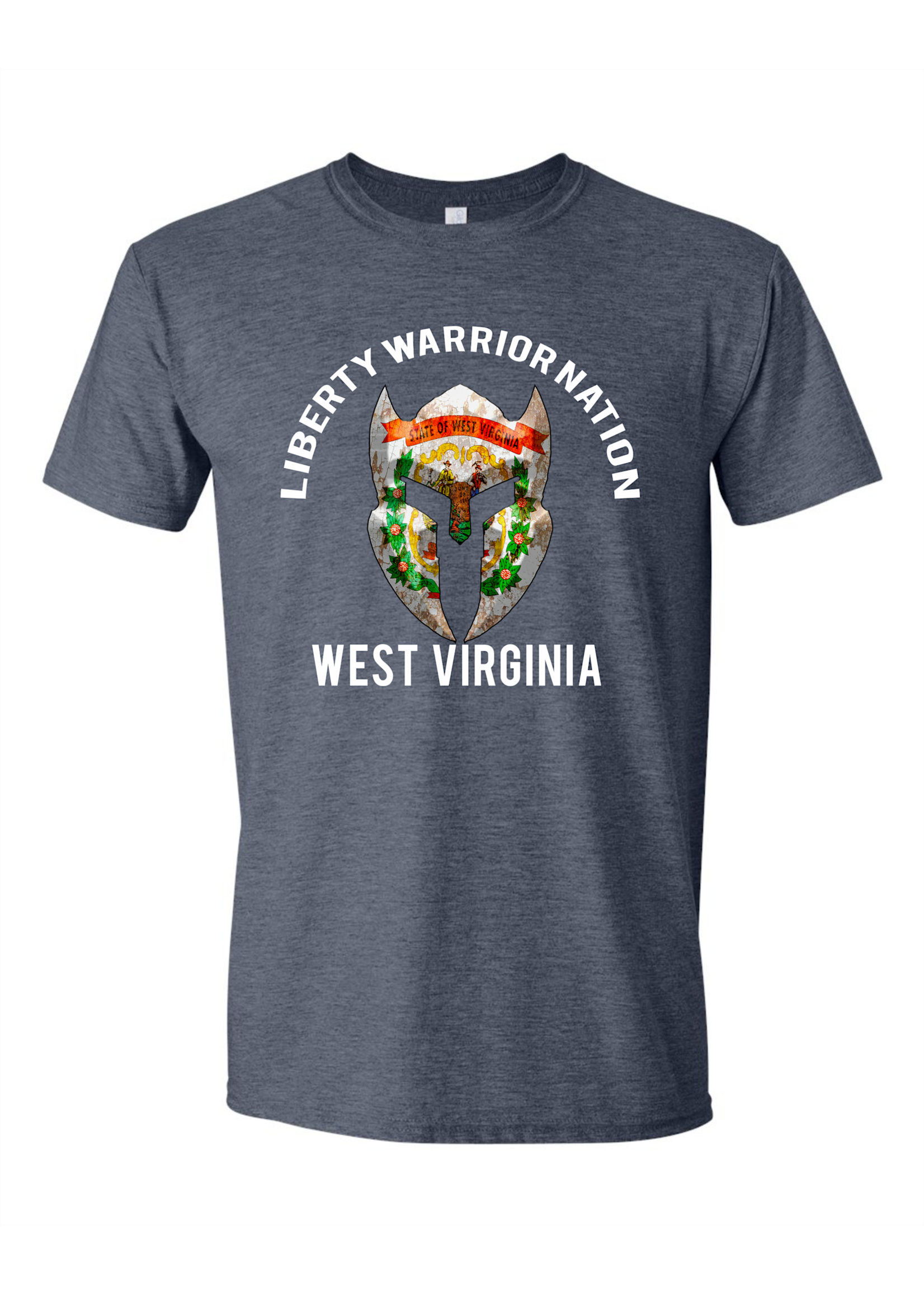 LWN Liberty Warrior Nation West Virginia v2 with Text Shirt
