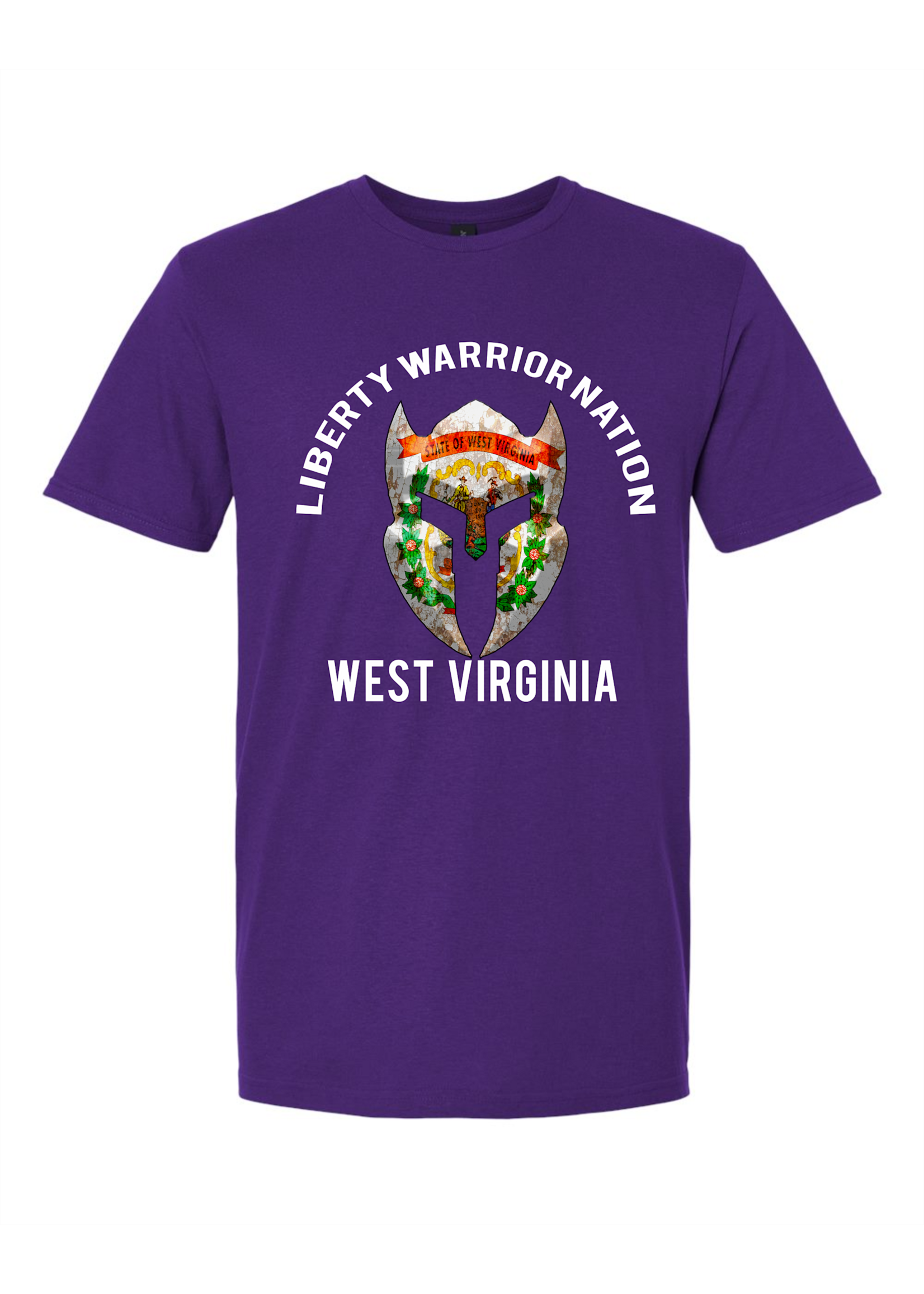 LWN Liberty Warrior Nation West Virginia v2 with Text Shirt