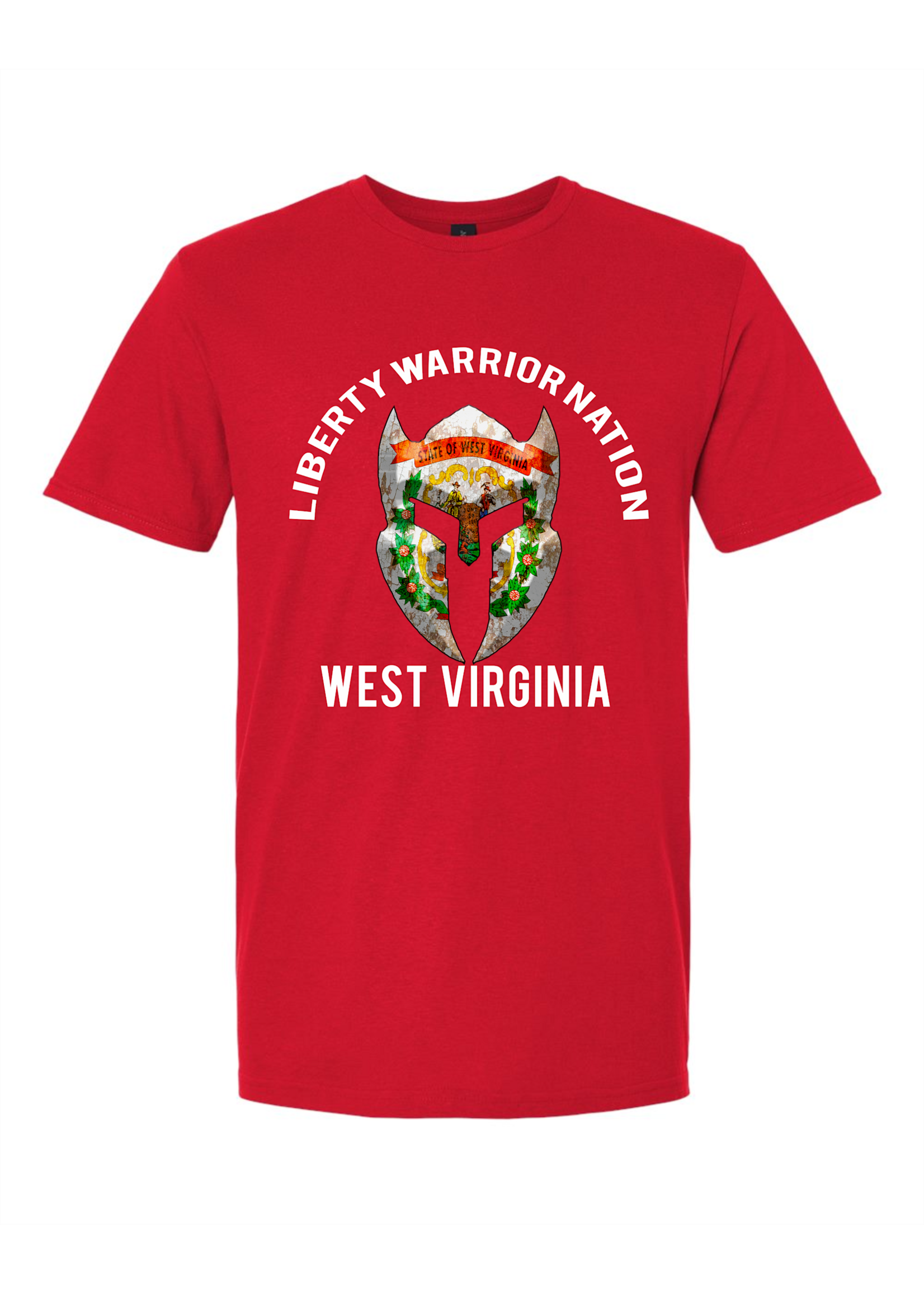 LWN Liberty Warrior Nation West Virginia v2 with Text Shirt