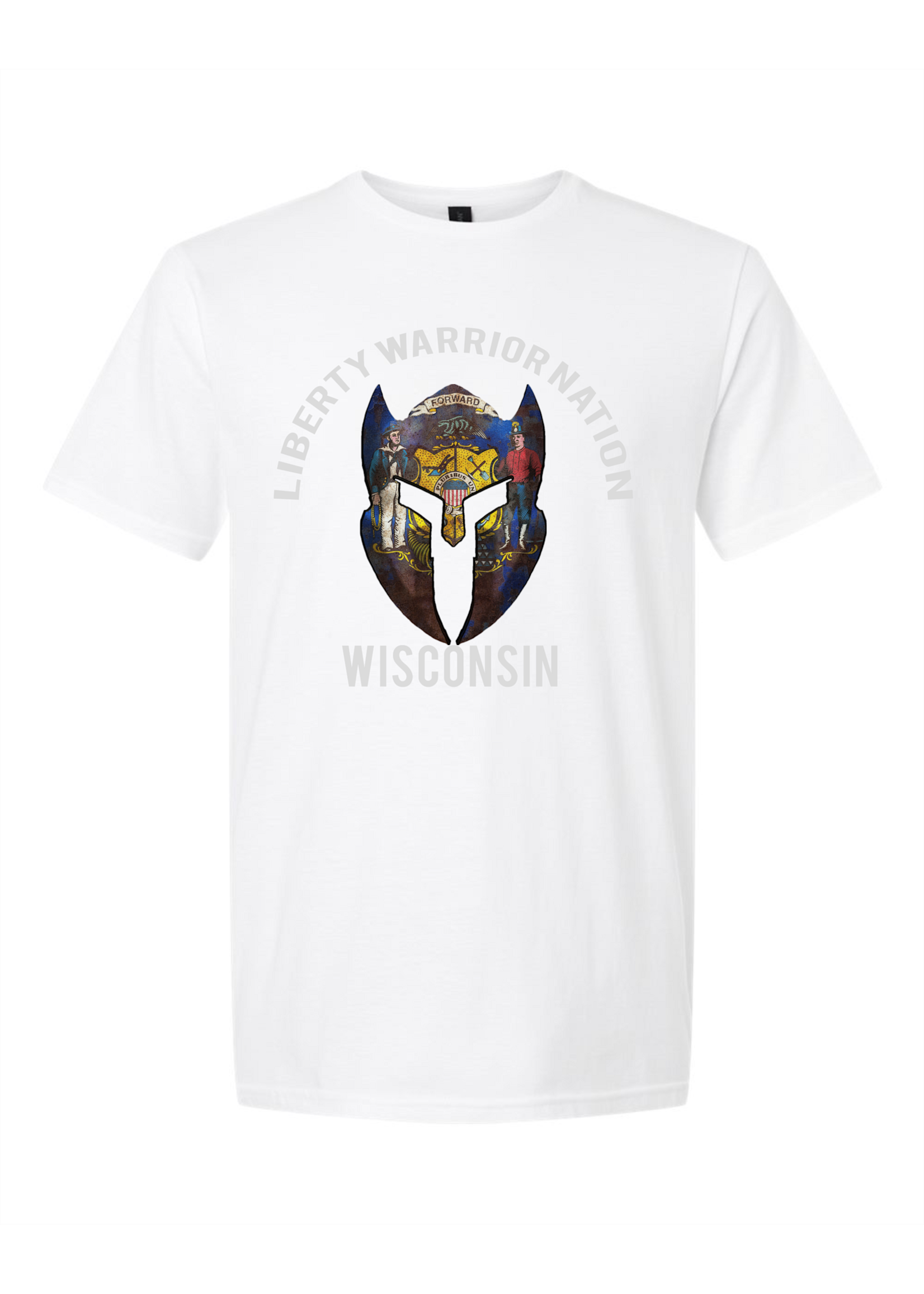 LWN Liberty Warrior Nation Wisconsin v2 with Text Shirt
