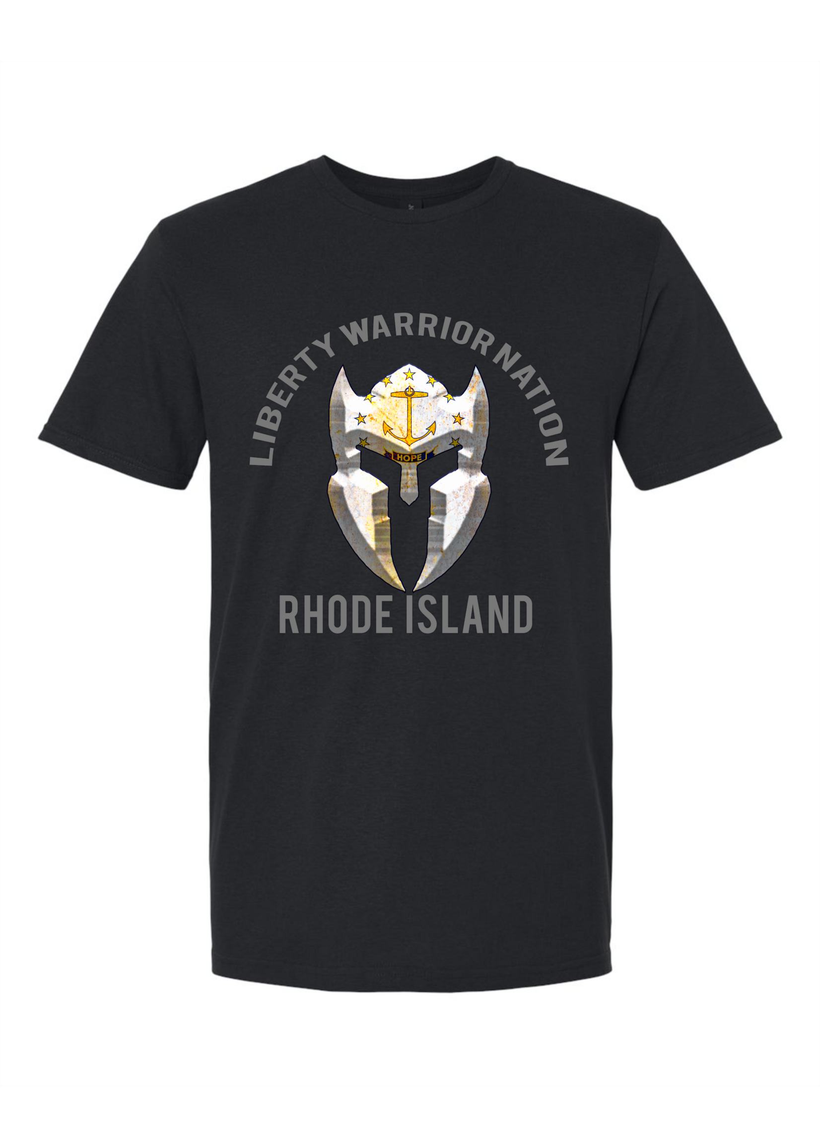 LWN Liberty Warrior Nation Rhode Island v2 with Text Shirt