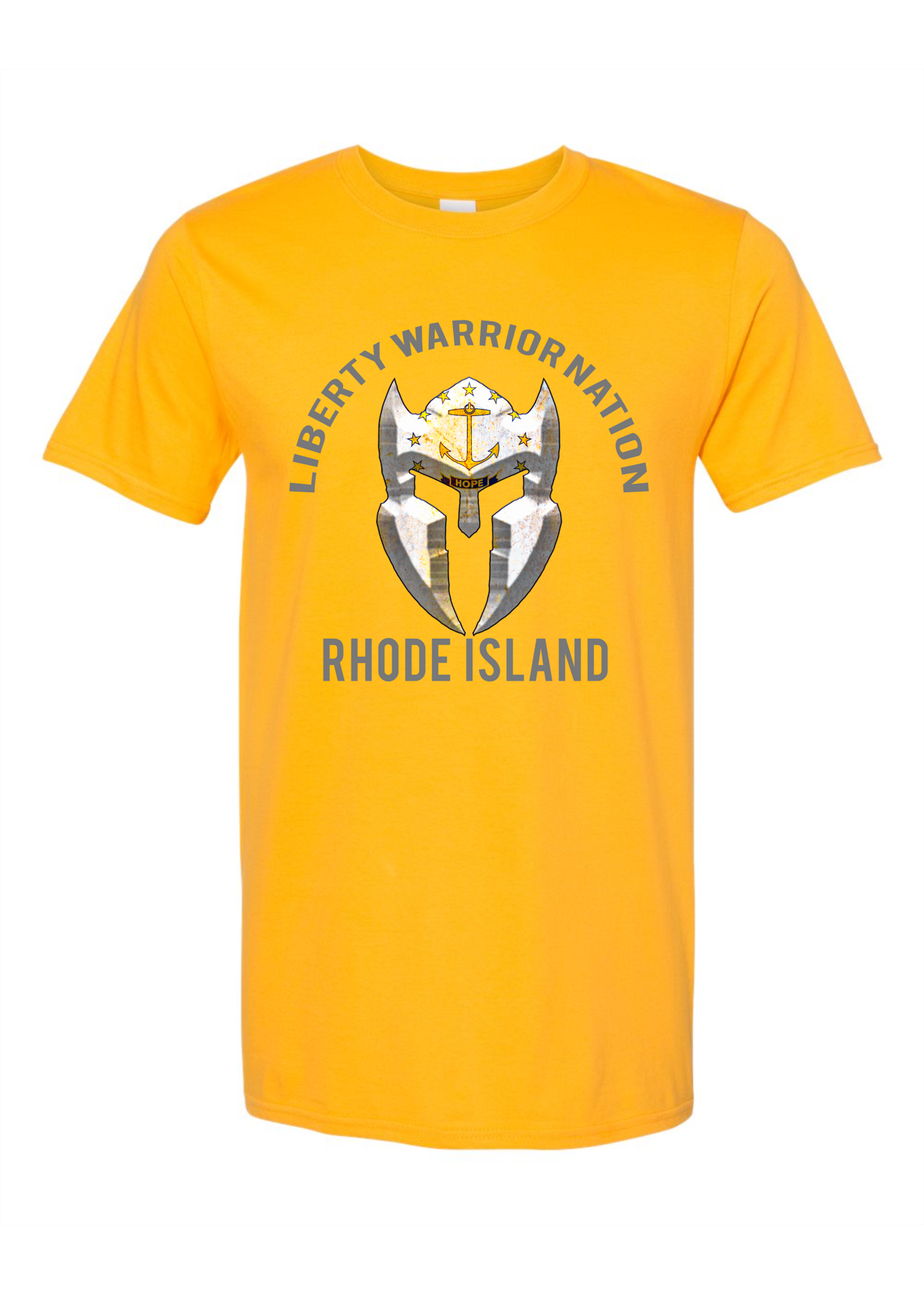LWN Liberty Warrior Nation Rhode Island v2 with Text Shirt